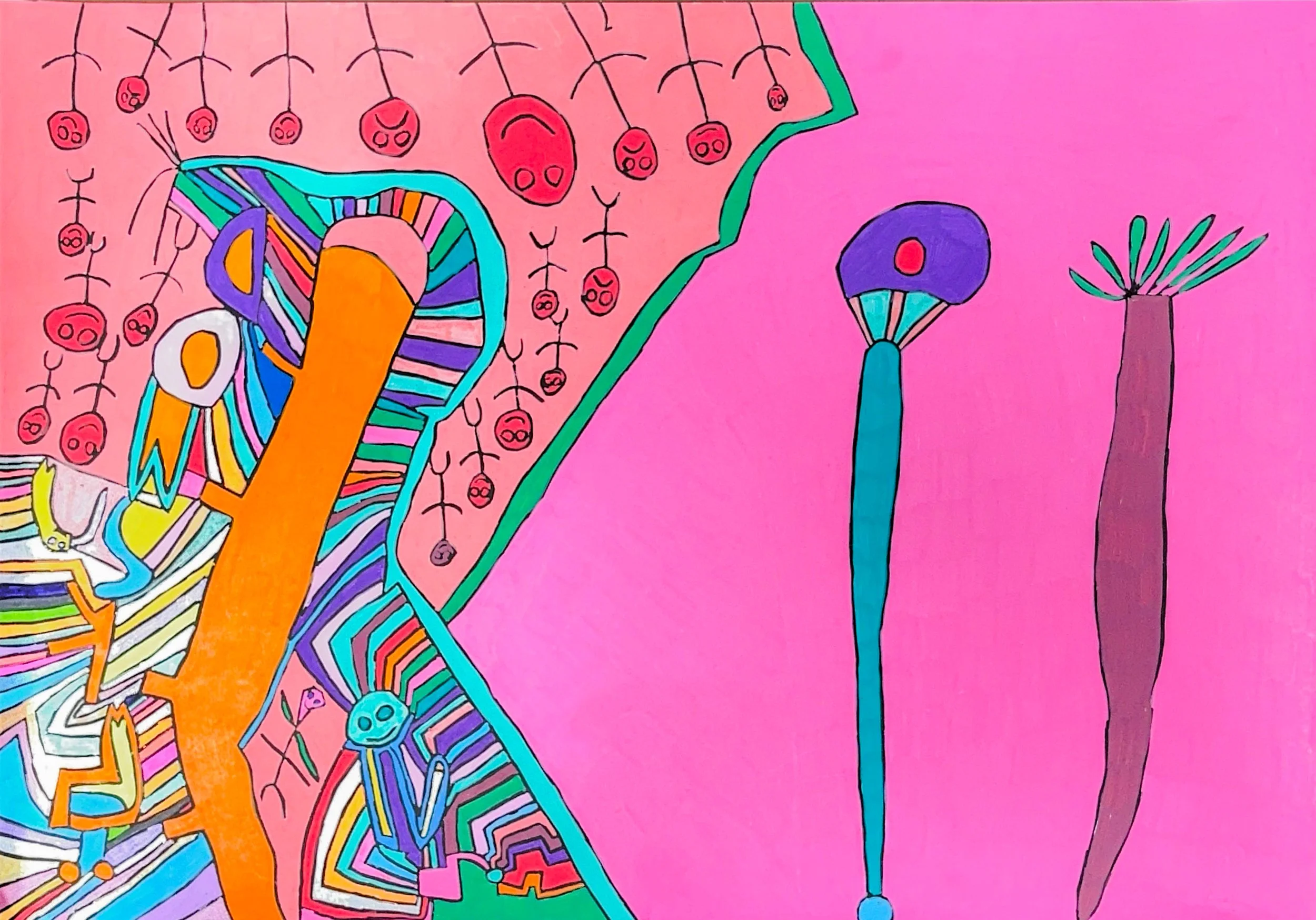 Busy Park (Posca on Paper)