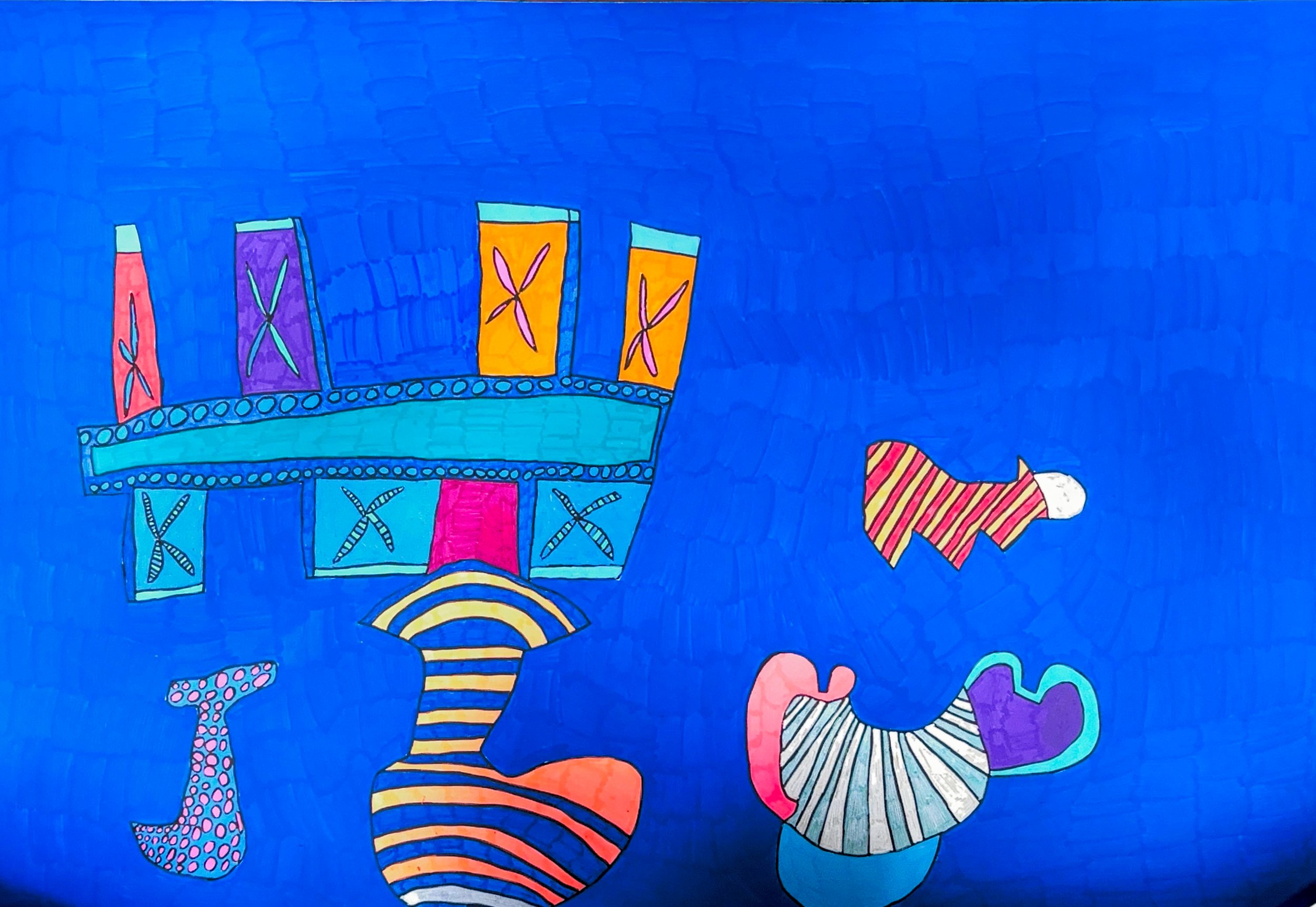 Lost Antiquities (Posca on Paper)