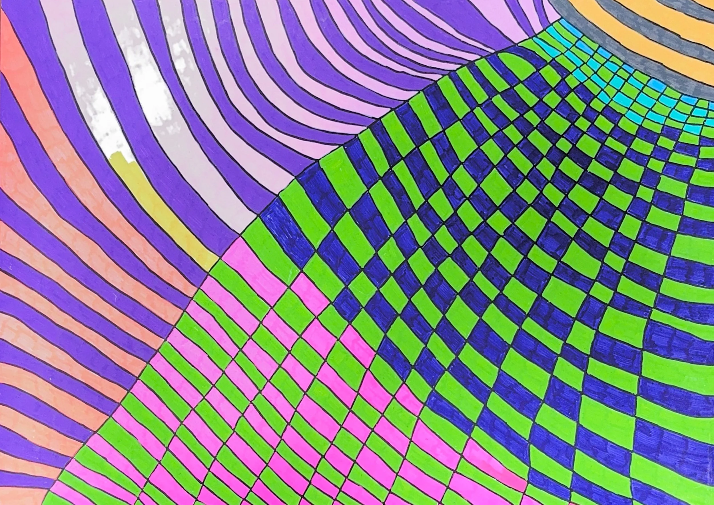 Illusion (Posca on Paper)