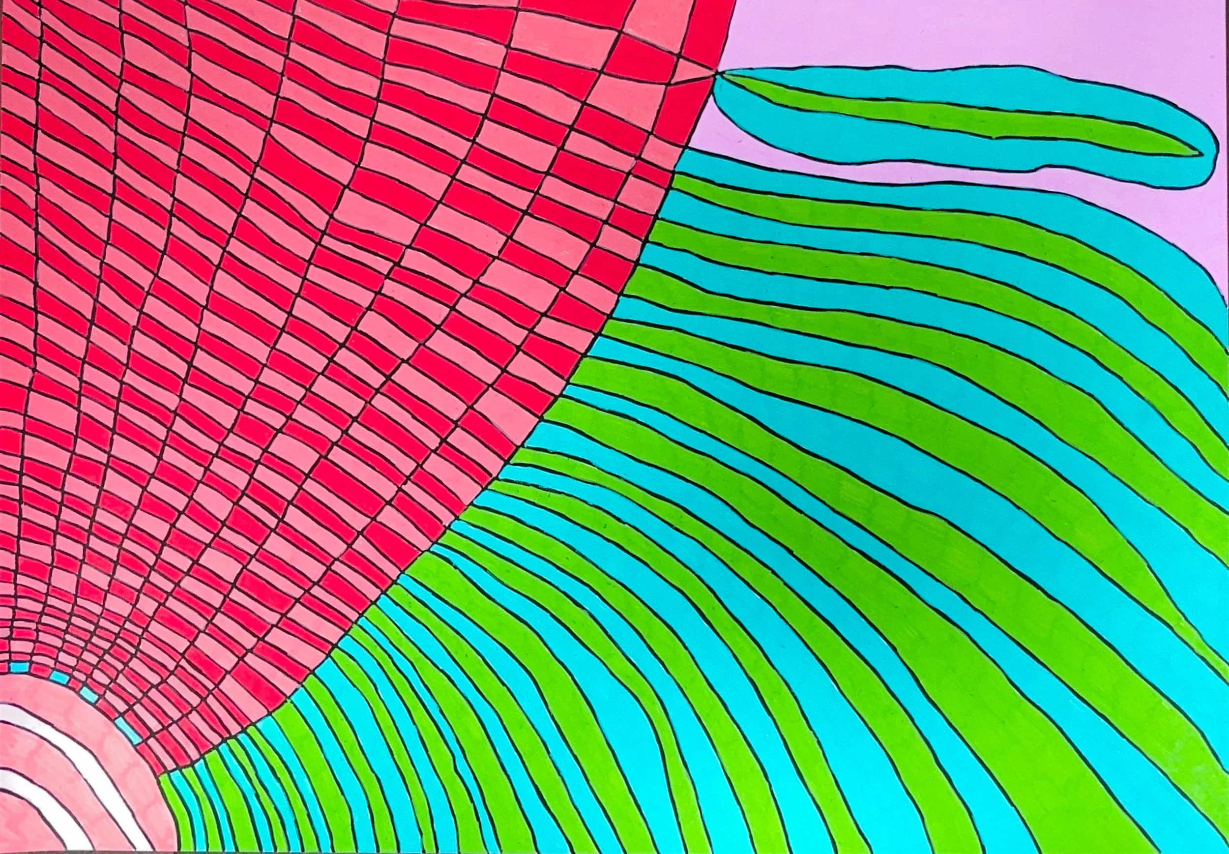 The Balloon (Posca on Paper)