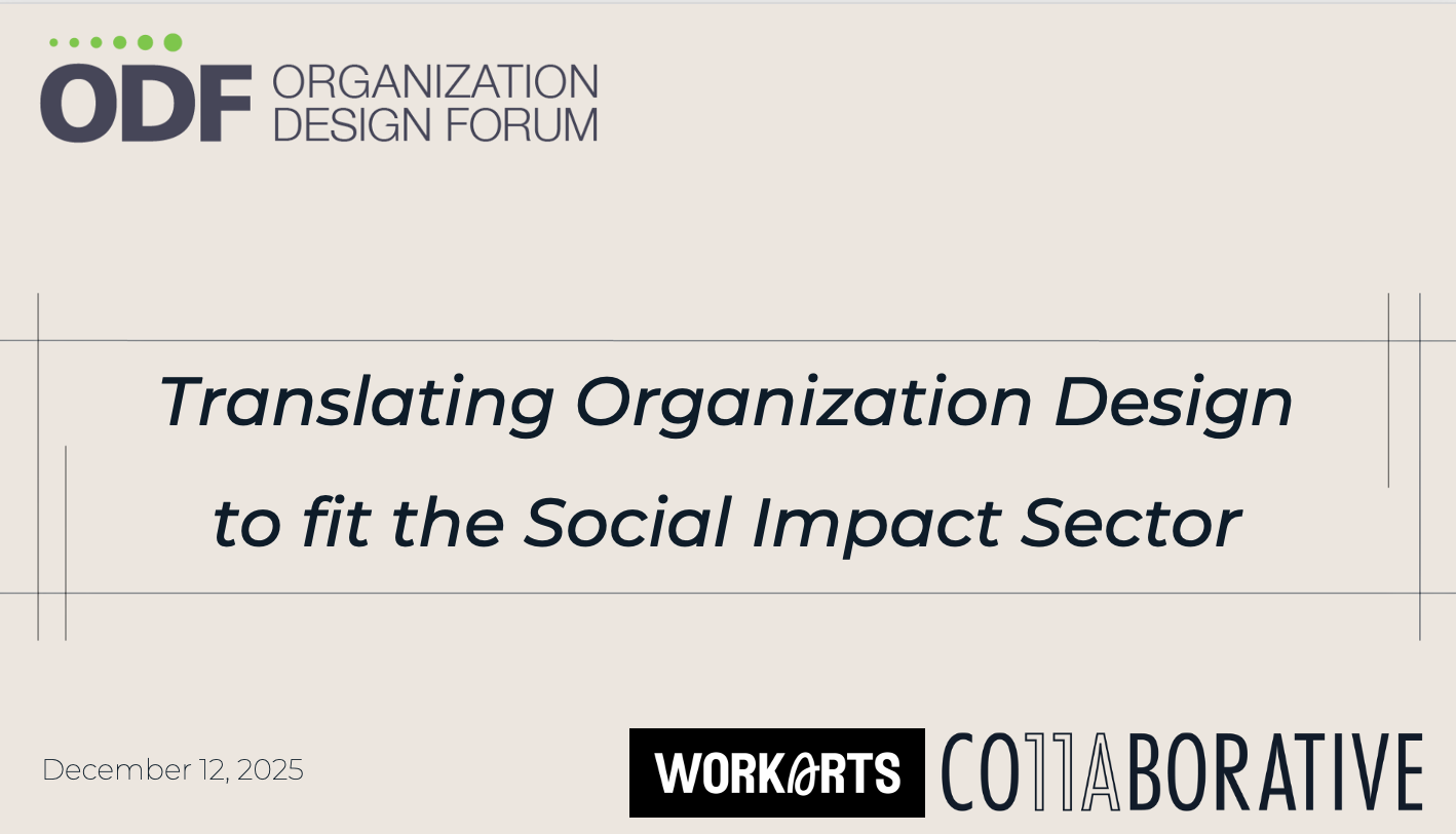 Video: Translating Organization Design to Fit The Social Impact Sector