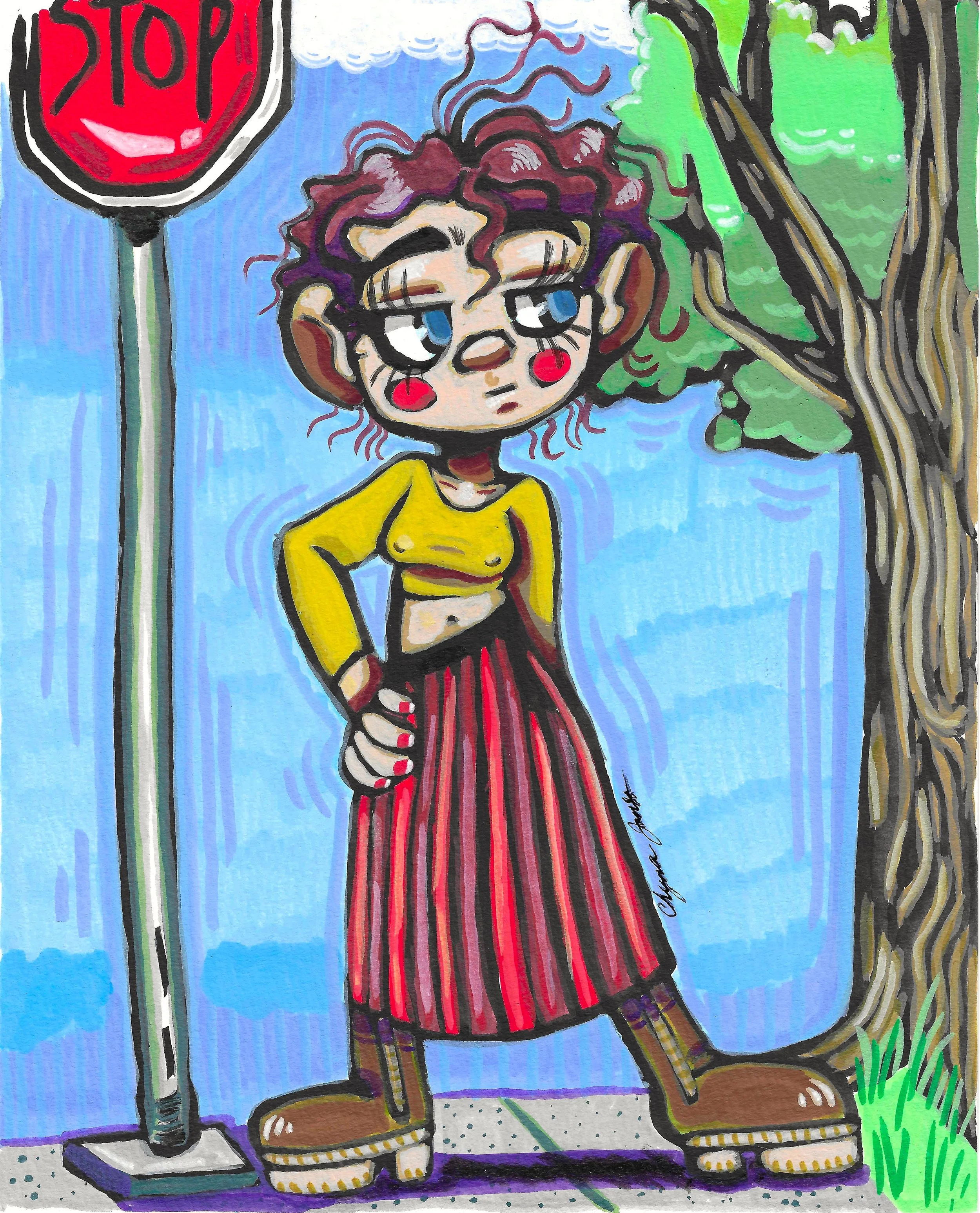 "Stop Sign" by Chyna Jones (2024)