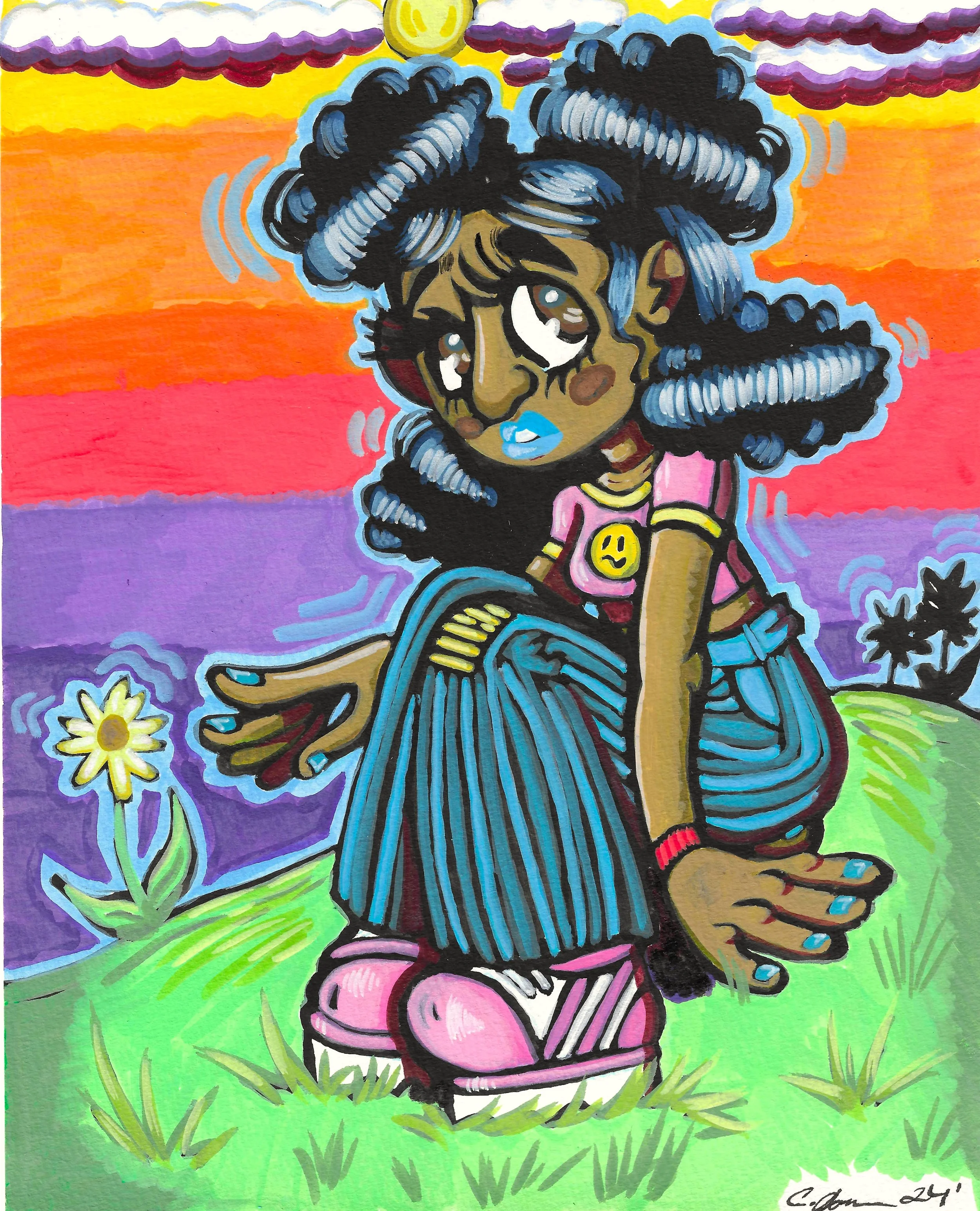 "Sunset" by Chyna Jones (2024)