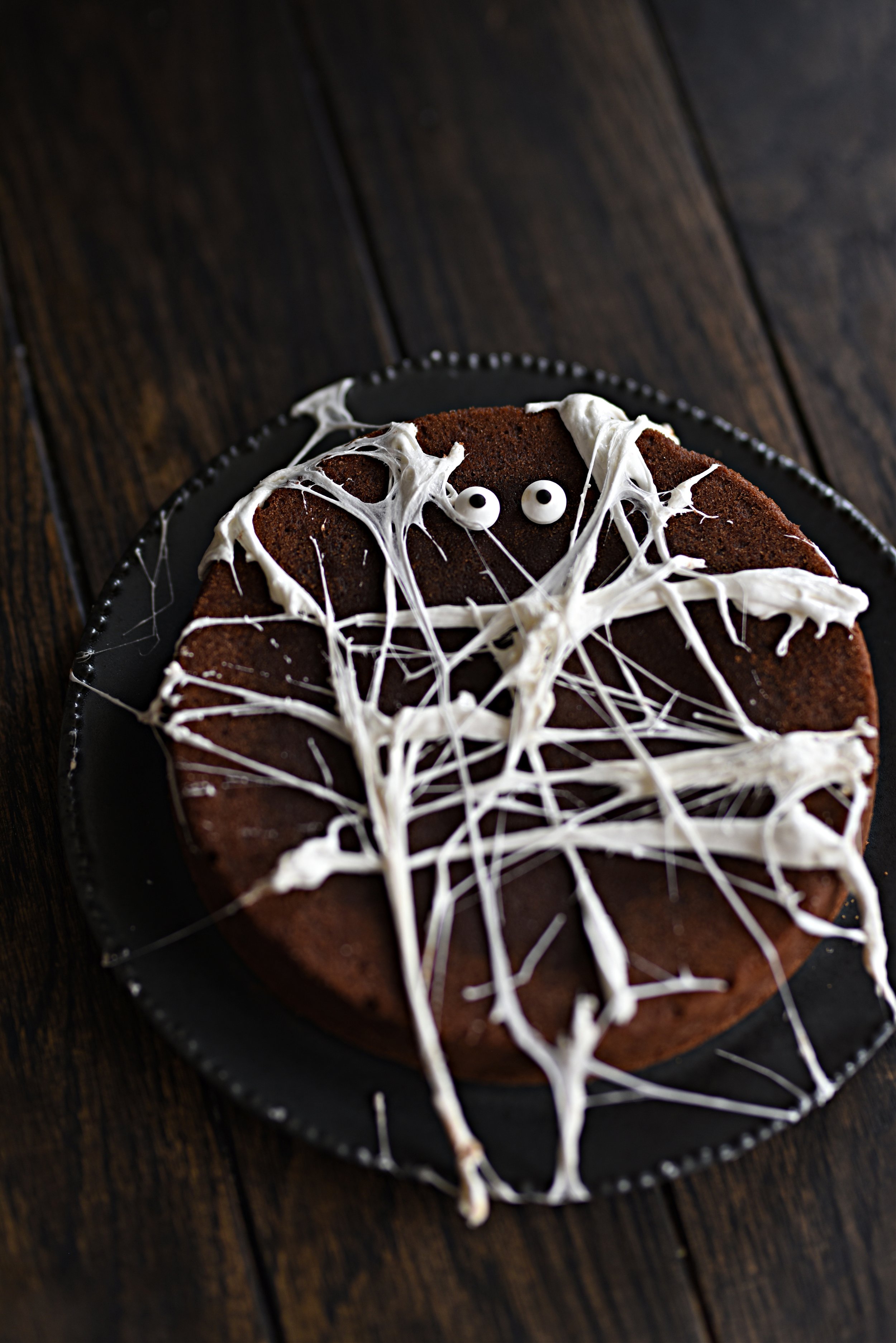 Enkel Halloween- kladdkaka
