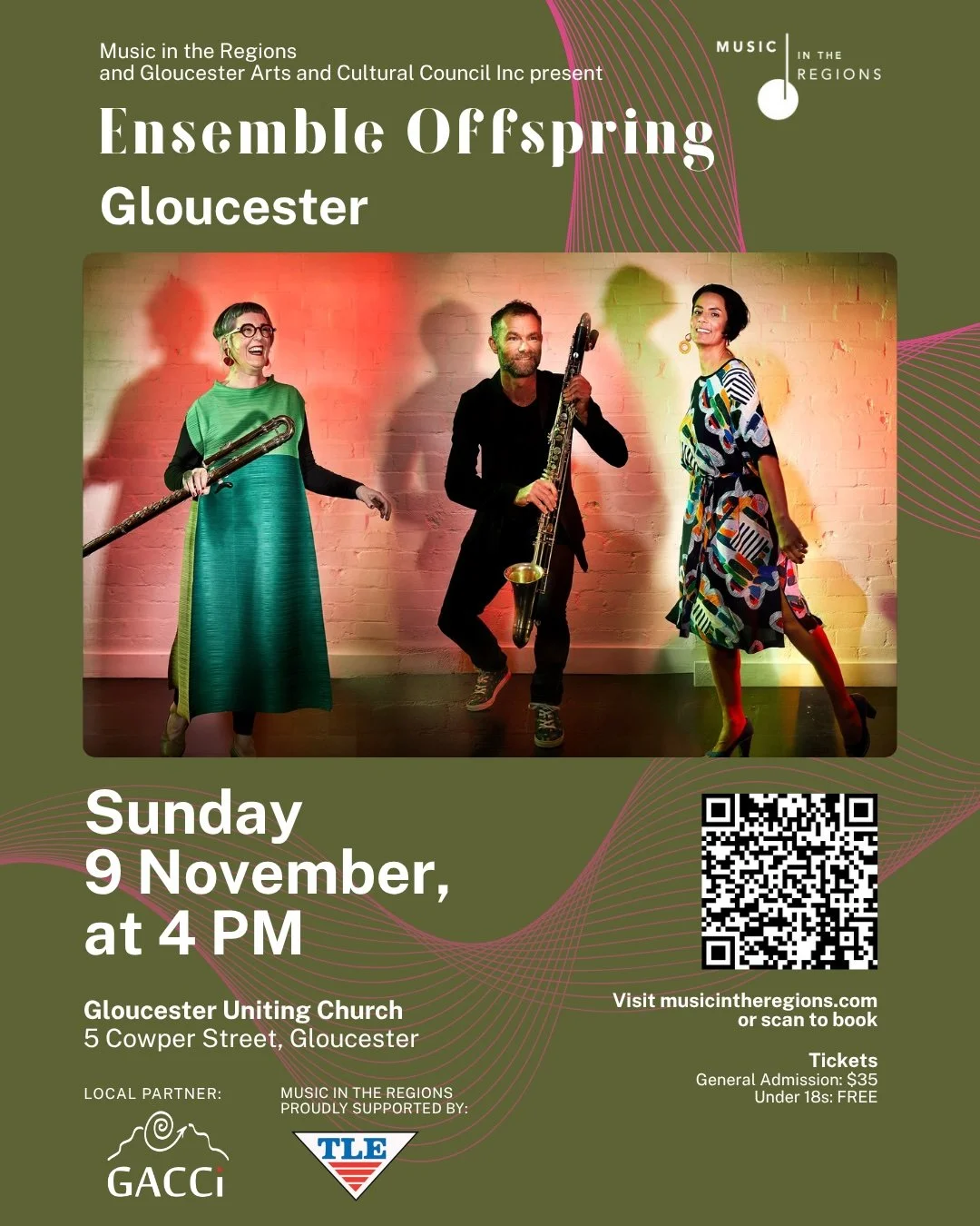 Beguiling audiences since 2019, Songbirds has become an Ensemble Offspring crowd-favourite.
Nature comes to you, as a trio of flute, clarinet and percussion evokes virtuosic avian displays and the weird and wonderful sounds of the Australian bush.