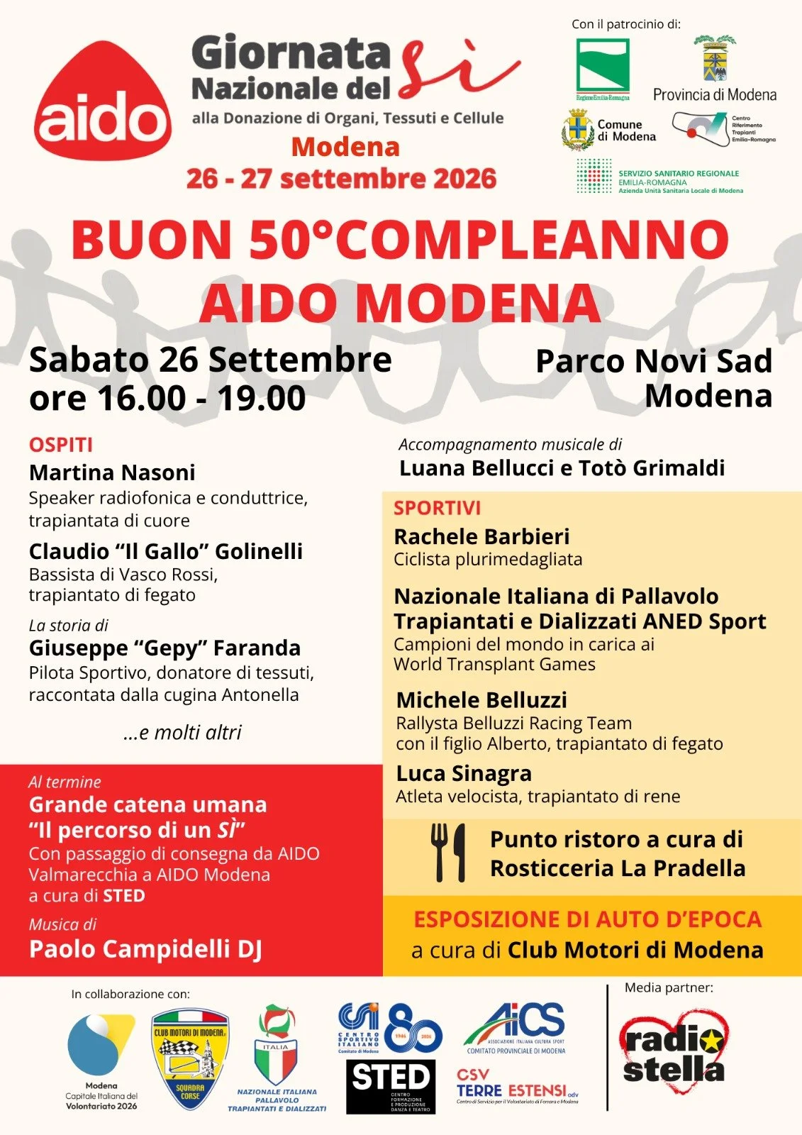 Buon 50° compleanno AIDO Modena