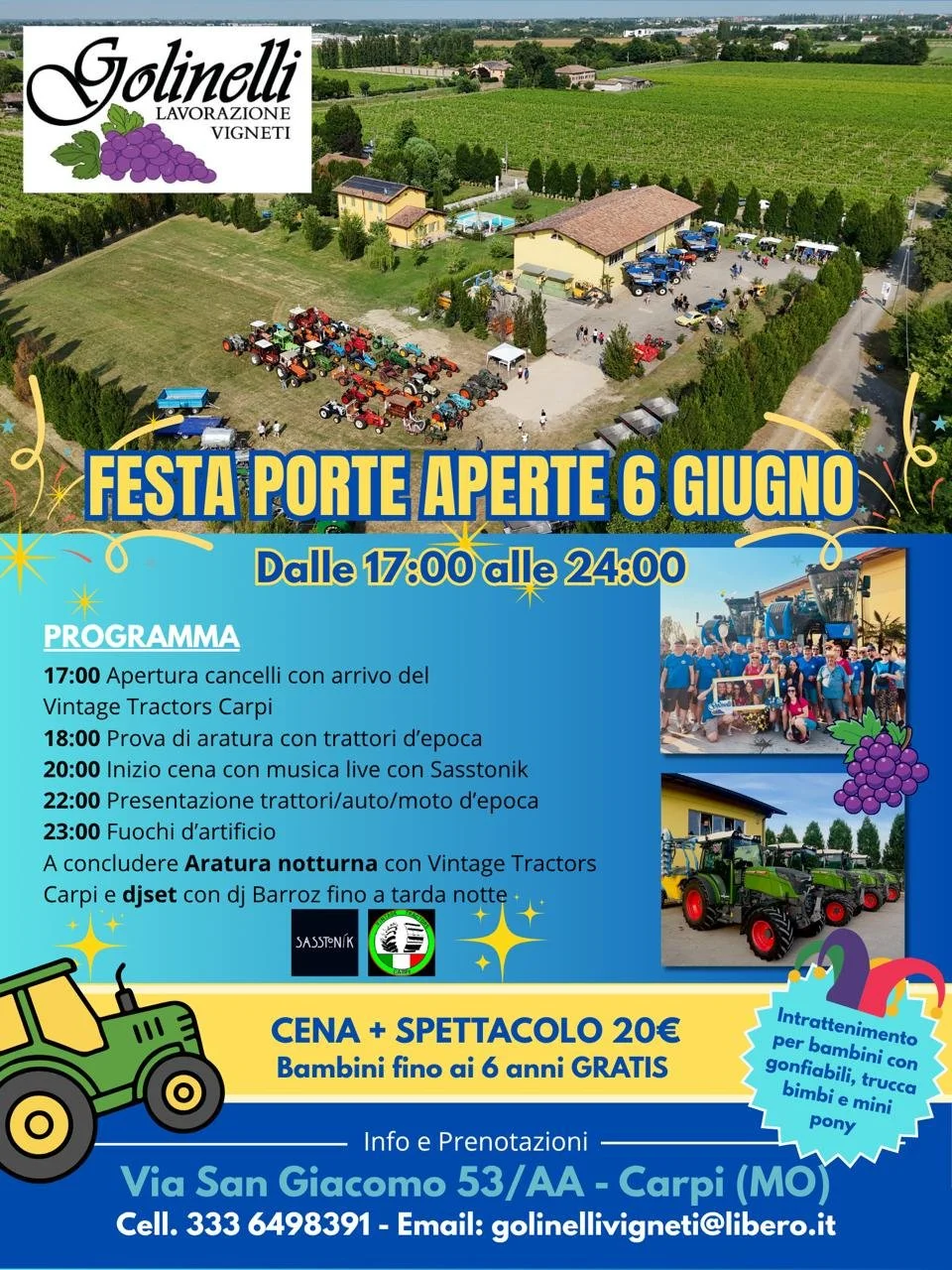 Porte aperte Golinelli 6 giugno 2026