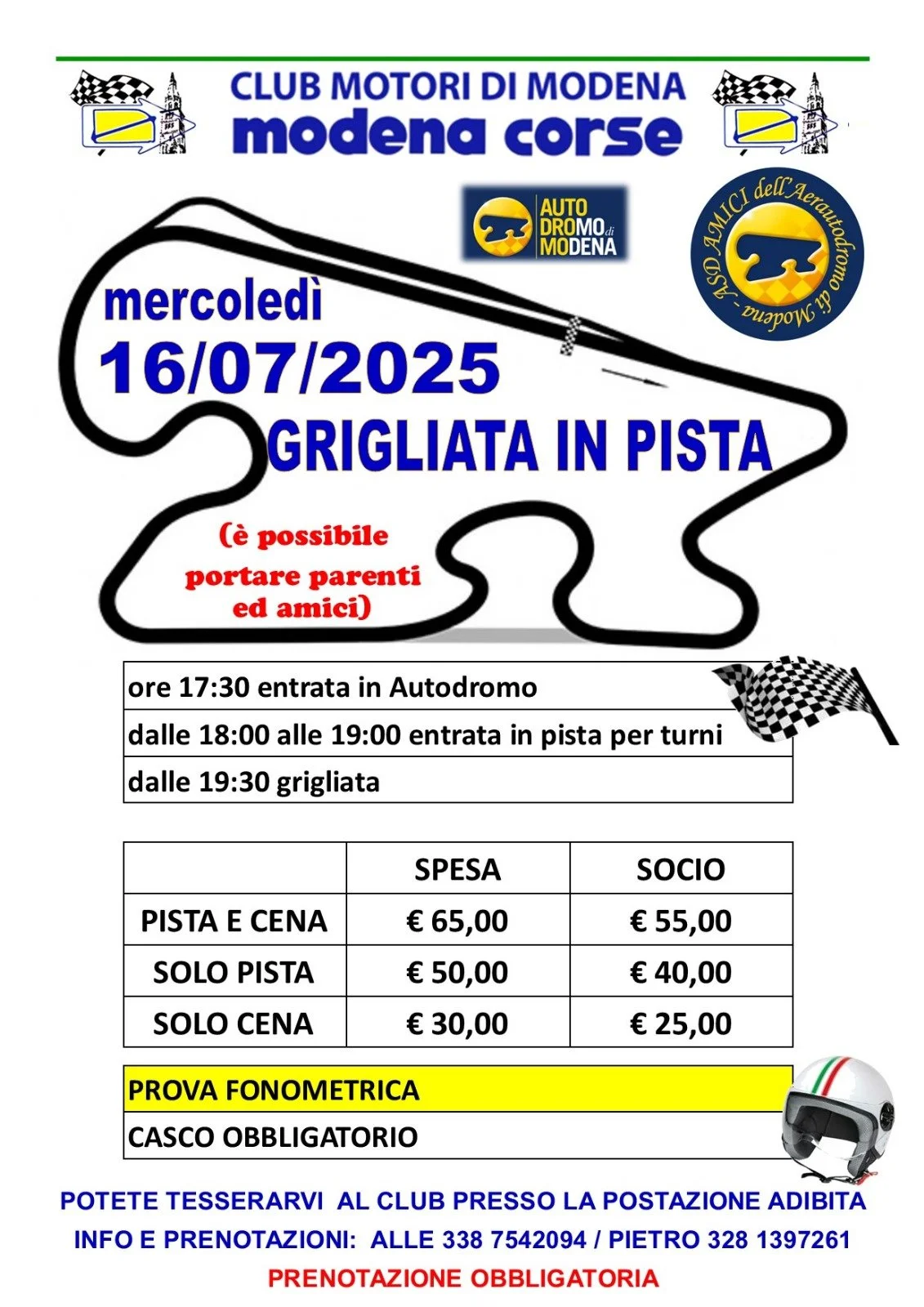 Grigliata in pista 2025