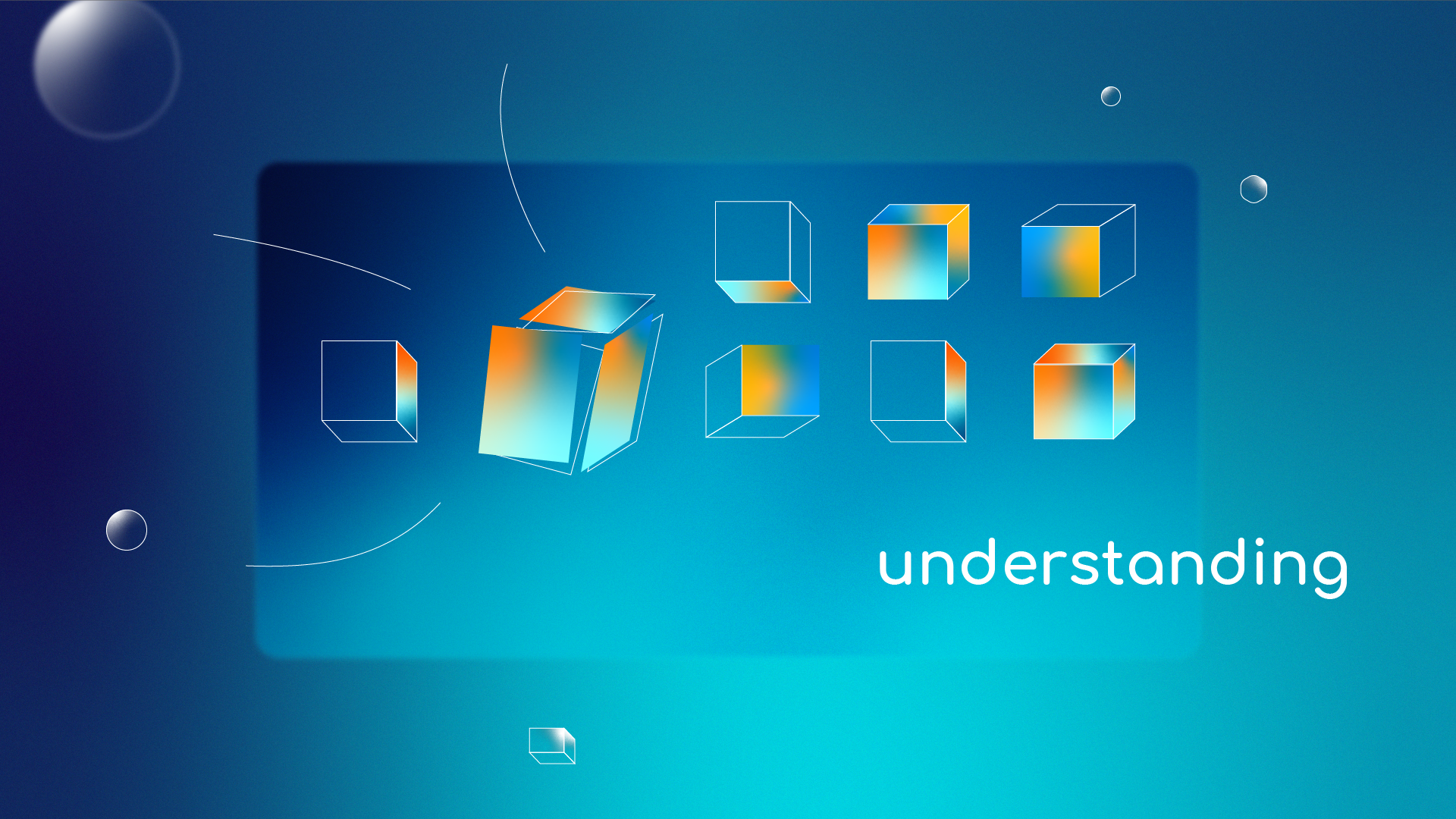 Brainsuite Styleframe: geometrische Formen werden unter dem Begriff understanding geordnet und klassifiziert.