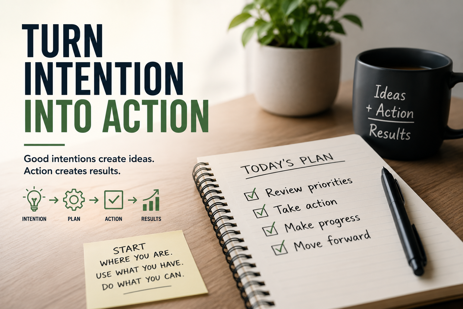 Turn Intention Into Action
