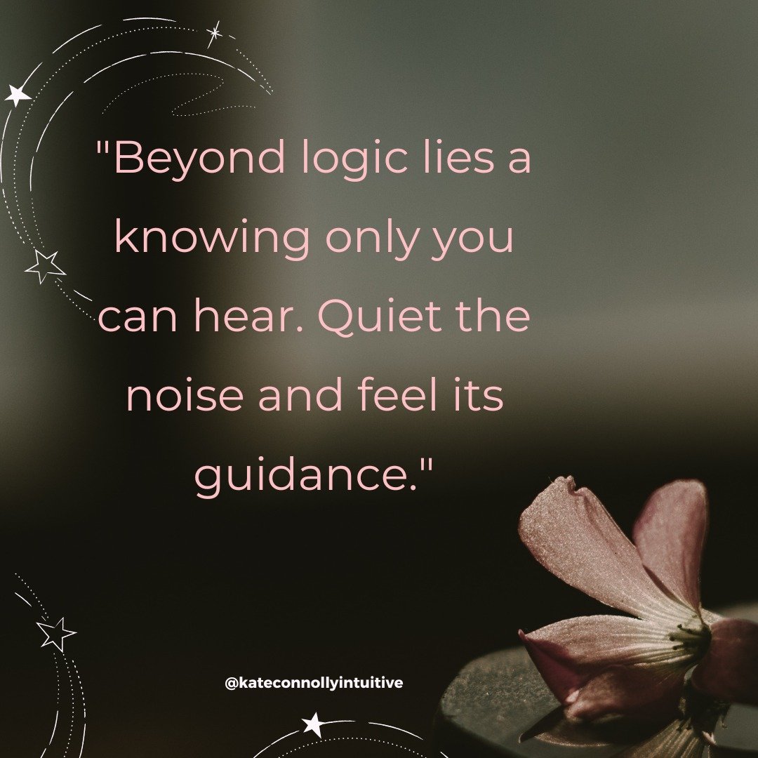 &quot;Beyond logic lies a knowing only you can hear. 🌌 I&rsquo;ve often found that the loudest truths come from the softest places within us. When I take a moment to quiet the noise&mdash;whether it&rsquo;s the chaos of daily life or the chatter of 