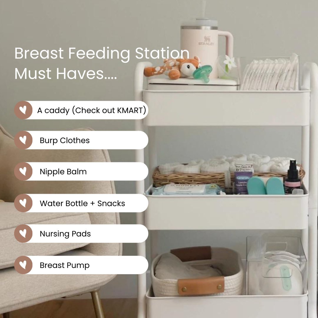 🍼🌸 Feeding Station Essentials 🌸🍼

Setting up a cozy and convenient Feeding station can make all the difference! Here are the must-haves for a smooth experience:

📌A Caddy: Keep everything organized and within reach. KMART has some great options!
