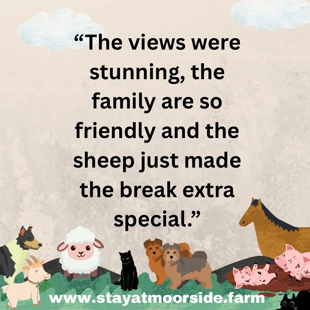 🌟 Another glowing 5-star review for The Cottage! 🌟

&ldquo;We had a wonderful few days at The Cottage. The views were stunning, the family are so friendly and the sheep just made the break extra special&hellip; Will definitely be back as the locati