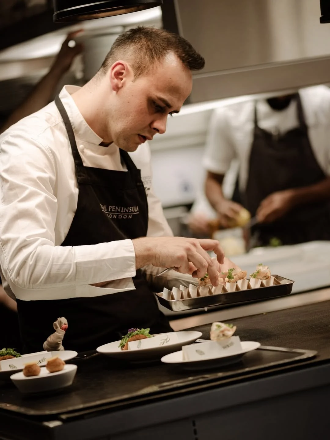 Finesse and function for the team at Brooklands ✨

Our @rewthink service trays, with their signature 'inside-out' handles, are usually made in timber, but here they have been designed and created with a stainless steel frame and composite base, perfe