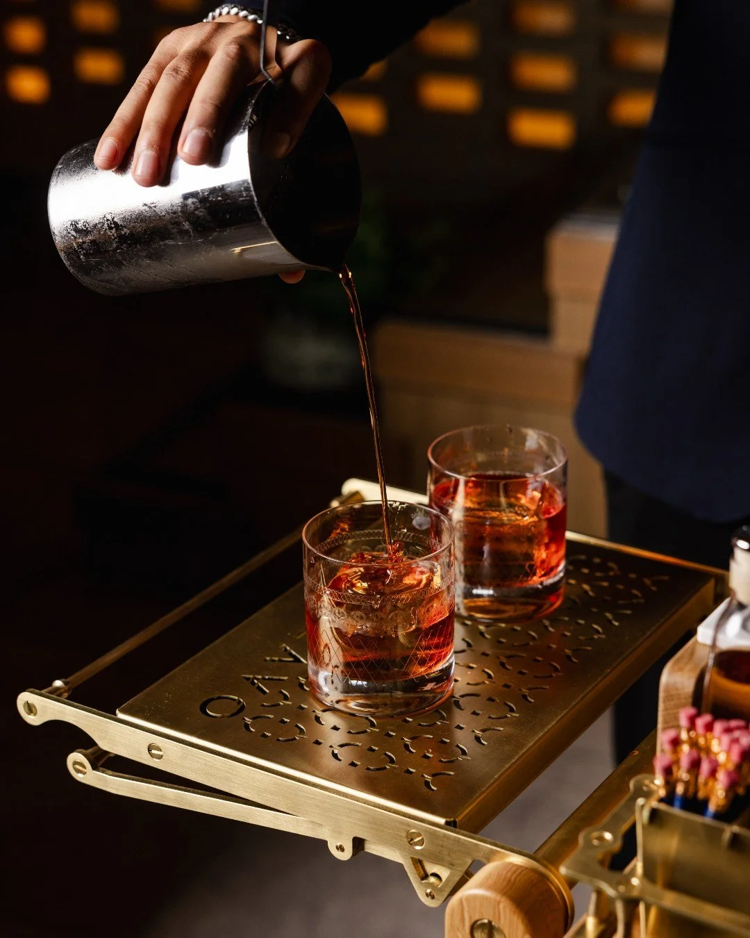 It's all in the detail ✨ 

We added a personalized, custom-cut logo into the built-in drip trays in the serving arms of this bespoke Negroni trolley we designed and created for the team at LAVO London 🥃 🥃 🥃 

What do you think?