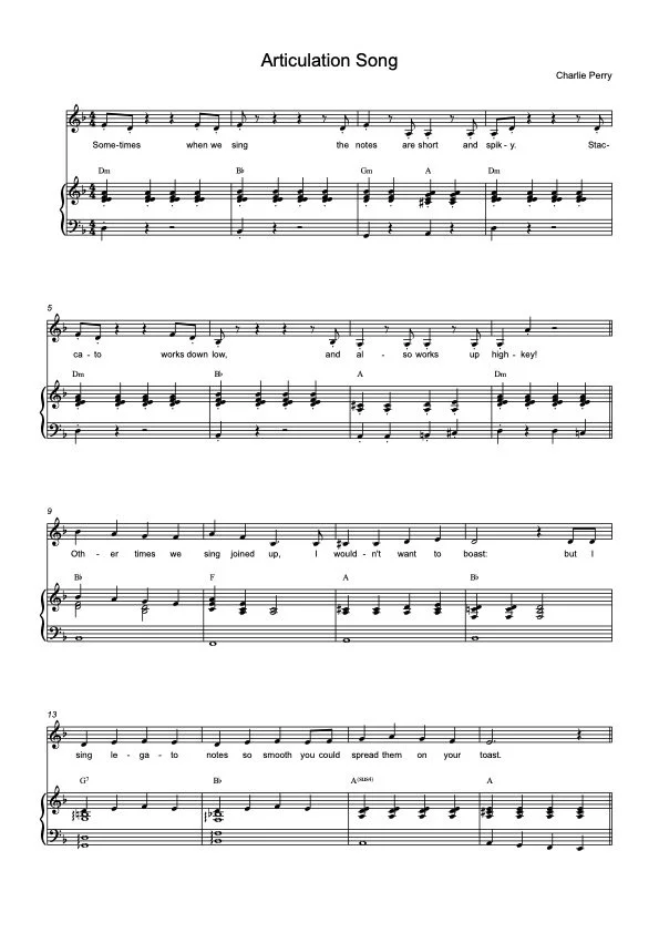 Articulation Song - Perry
