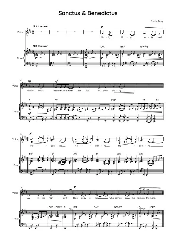 Sanctus & Benedictus - Perry