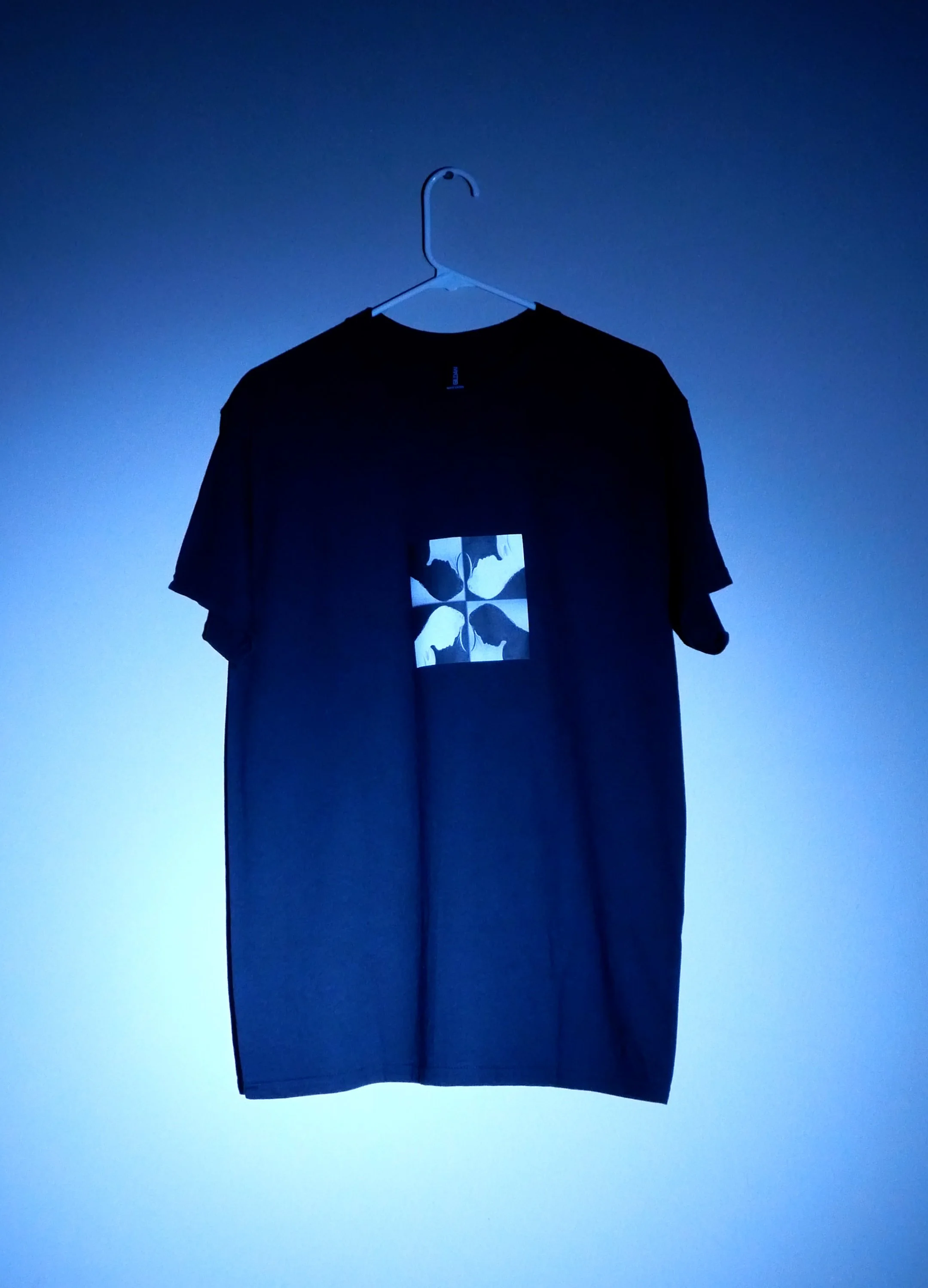 "Thanks," T-Shirt in Black