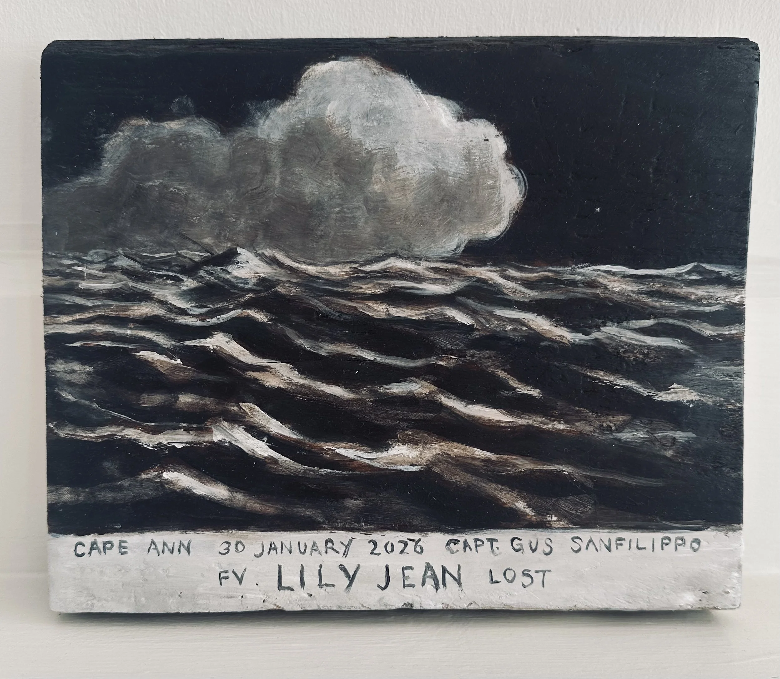 Lily Jean . Lost 30 January 2026 . Oil on wood