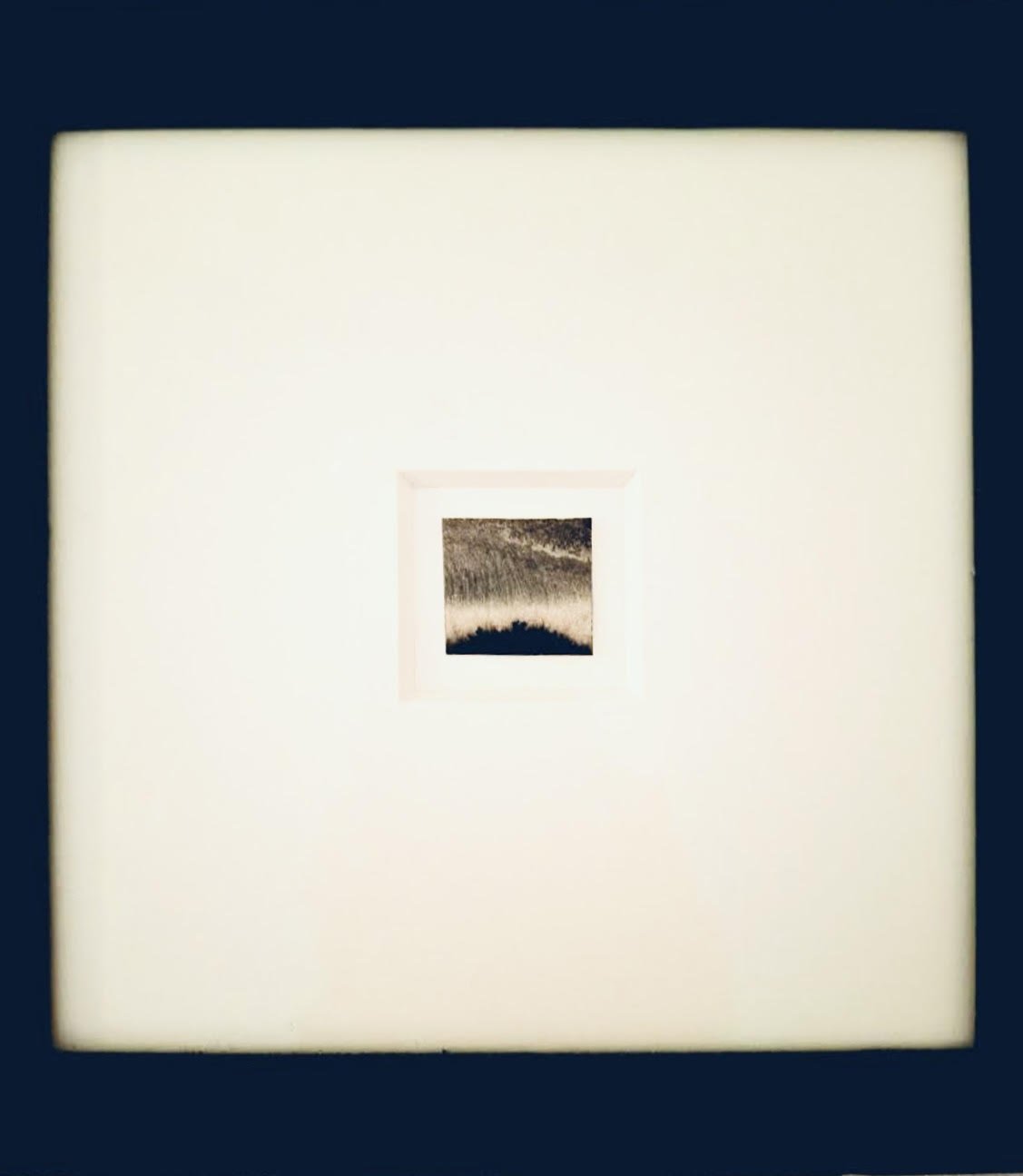 Rachel O'Shaughnessy . World's Edge . Miniature . Ink on paper . 2" x 1.5" . Matted and framed -- approximately 8" . $400