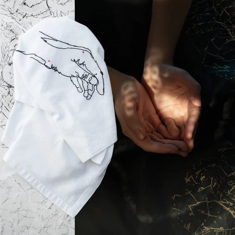 Heredity
2021
Archival Pigment Print with Embroidered Napkin
Ed. 1/1
Image 16” x 16”
Frame 17.5” x 17.5”
NFS