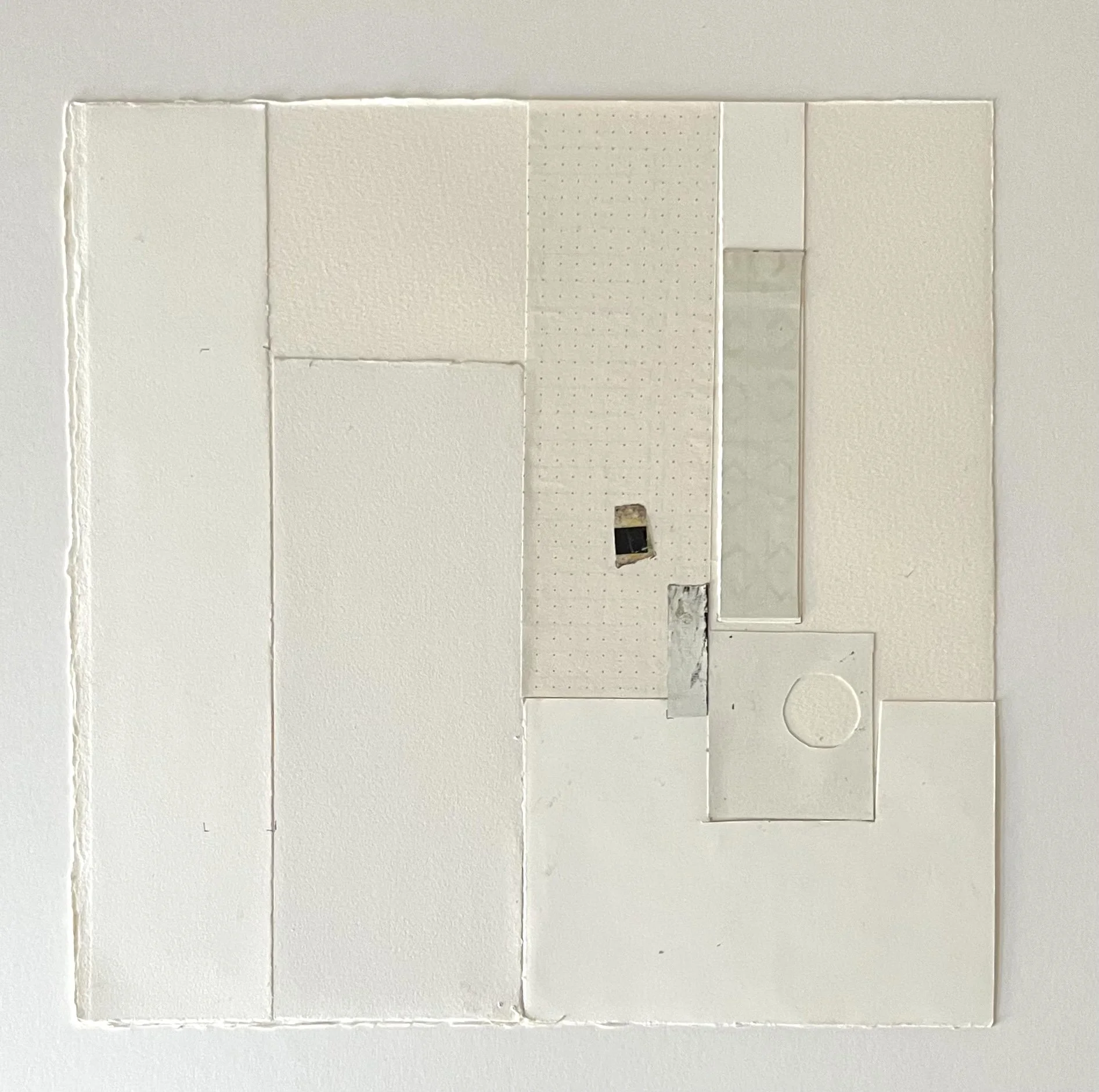 Path of One by One #4 2026 . 11" x 11" . Mixed Media