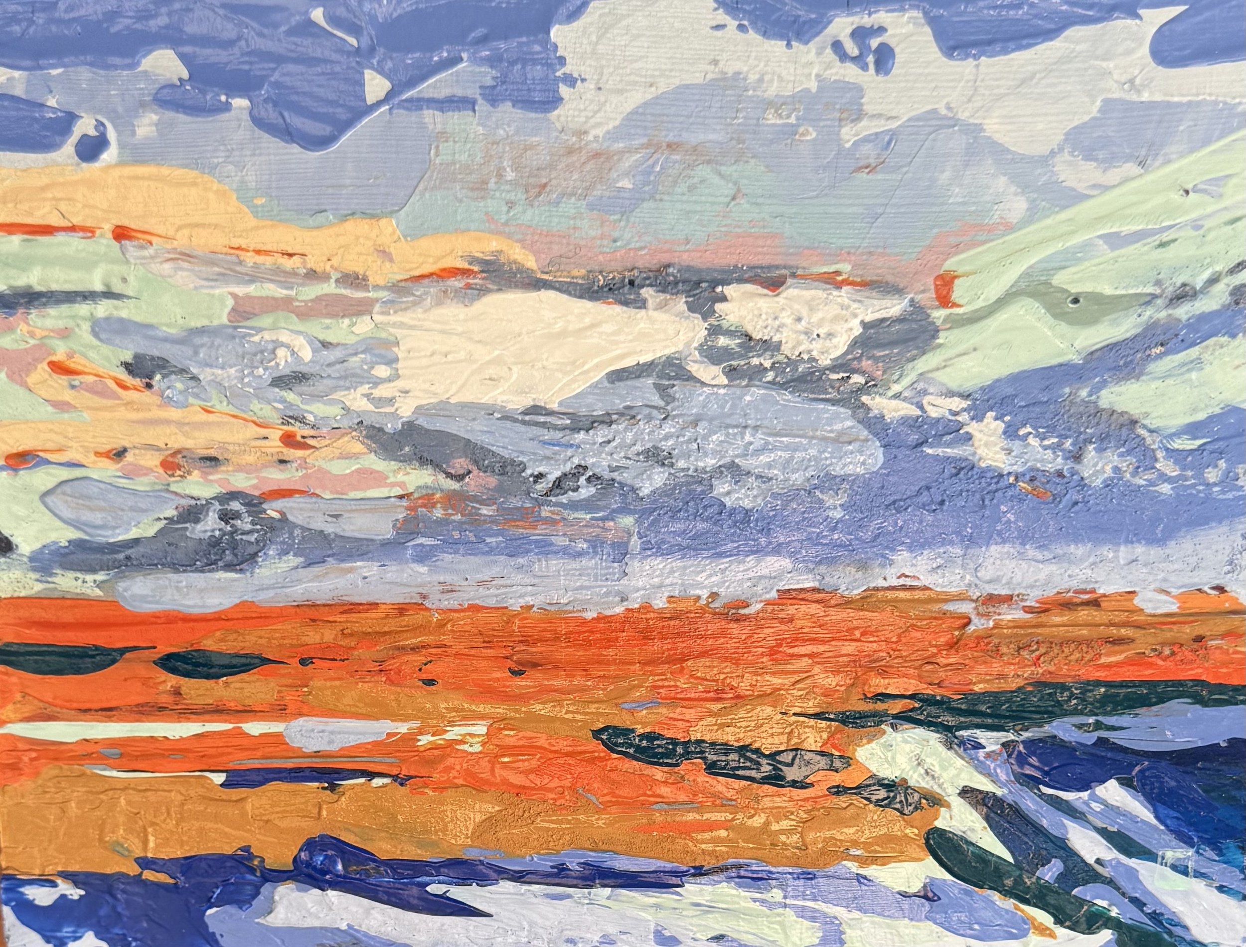Catherine Cummings . Reflection 2024 . Oil on board . 8" x 8" . $150 . Sold
