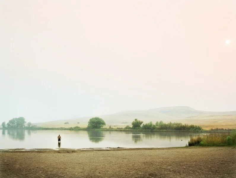 Youngsuk Suh, Bathing I, 2009, Archival pigment print, 35 x 47 inches, Edition of 8 from the series: Wildfires