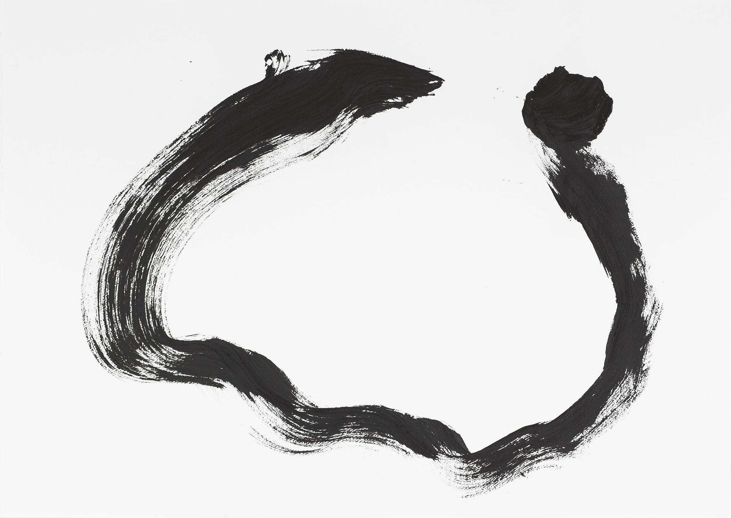 Ann Ledy . Dance I 2019 . India Ink on Arches, 18" x 24"