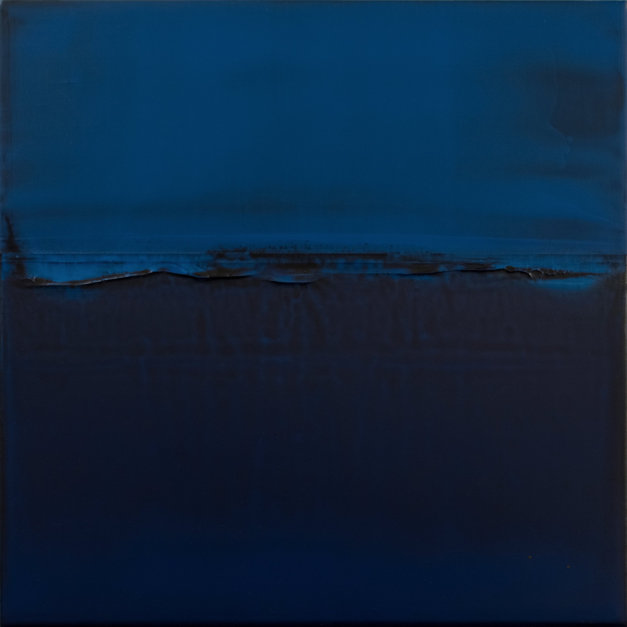 Martin Sorger . Like Rain 2025 . Acrylic on wood . 12" x 12"