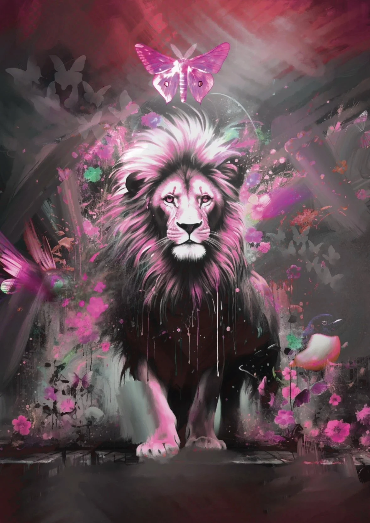 Lion pink