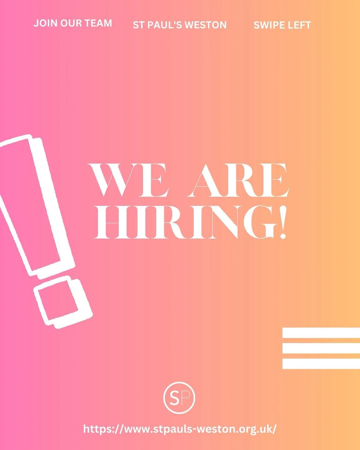 We’re hiring! 🙌
Join the team at St Paul’s as our new Office and Volunteer Administrator;  a key role in helping our church community flourish. 🌿
If you’re organised, proactive, and people-loving, we’d love to hear from you