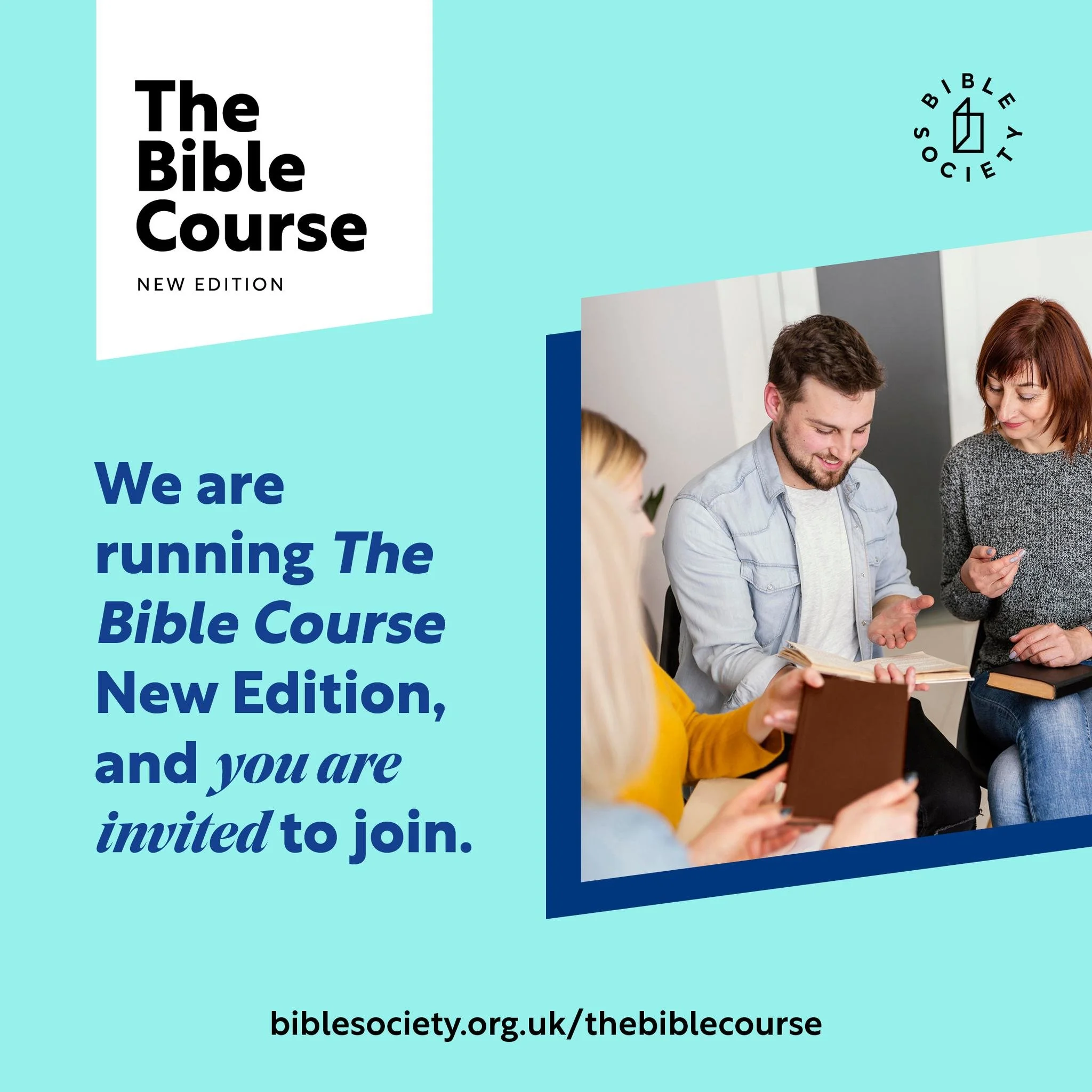 Want to delve into Scripture and discover the life-changing truth of God&rsquo;s Word? 📖

Join us for the Bible Society Bible Course on 12th February at 7:30pm &mdash; a chance to explore the Bible in depth, ask questions, and grow in your understan