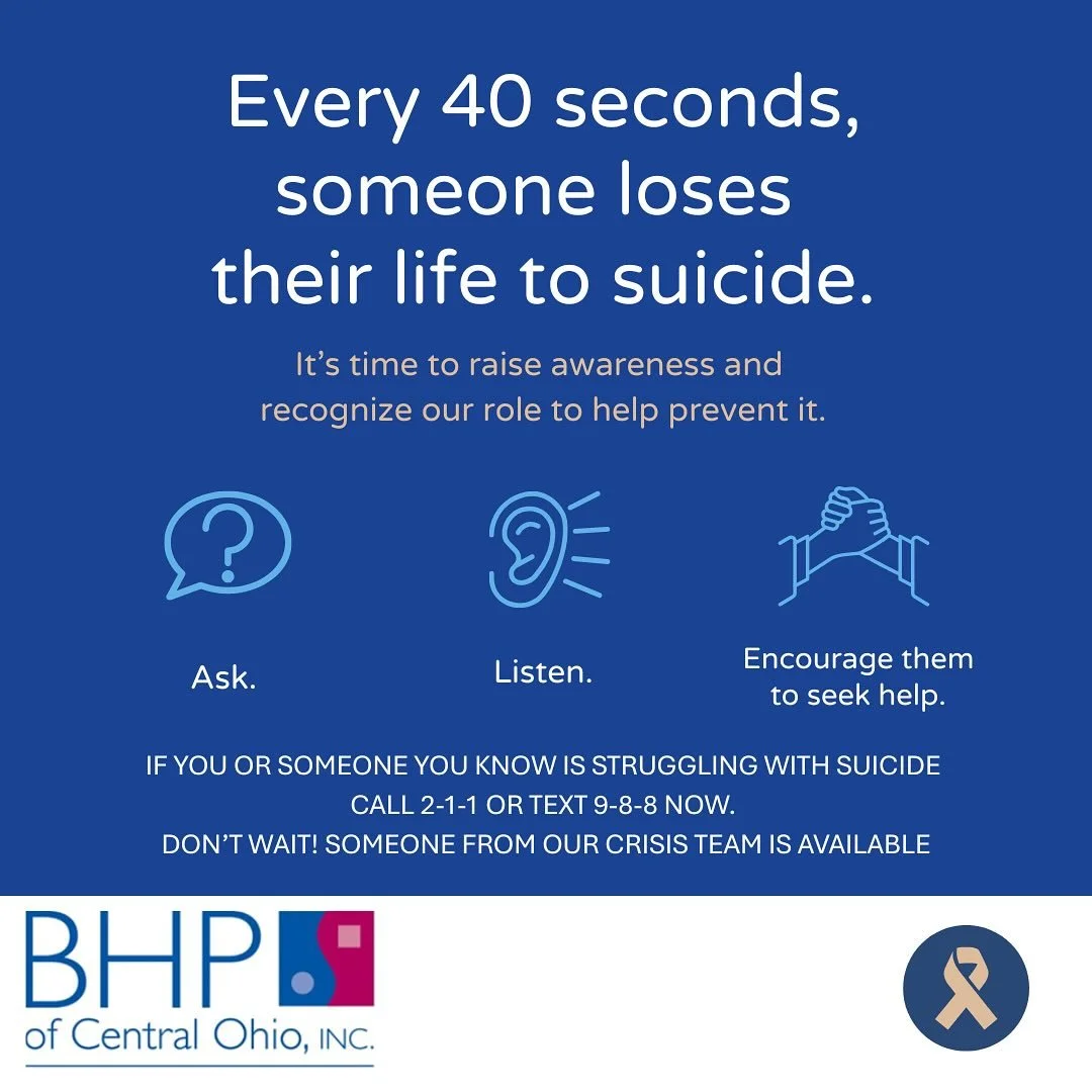 September 10th is world suicide prevention day. 

You matter. Call or text today!