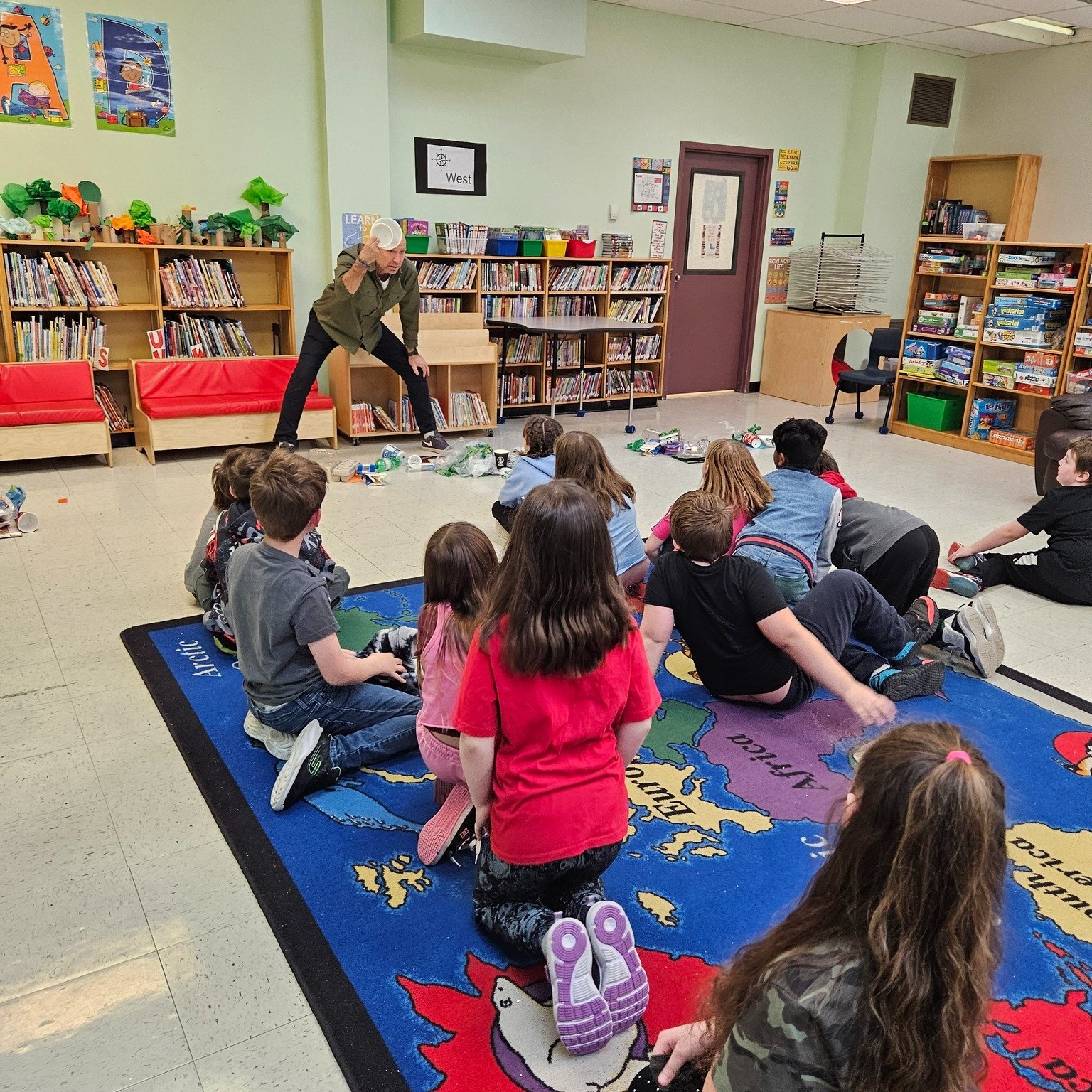 Our education team has sure been busy!🌿 Thanks so much for the wonderful students and staff at All Hallows Elementary and Woodland Primary for having us in your schools this week. We had some great conversations exploring climate change, identified