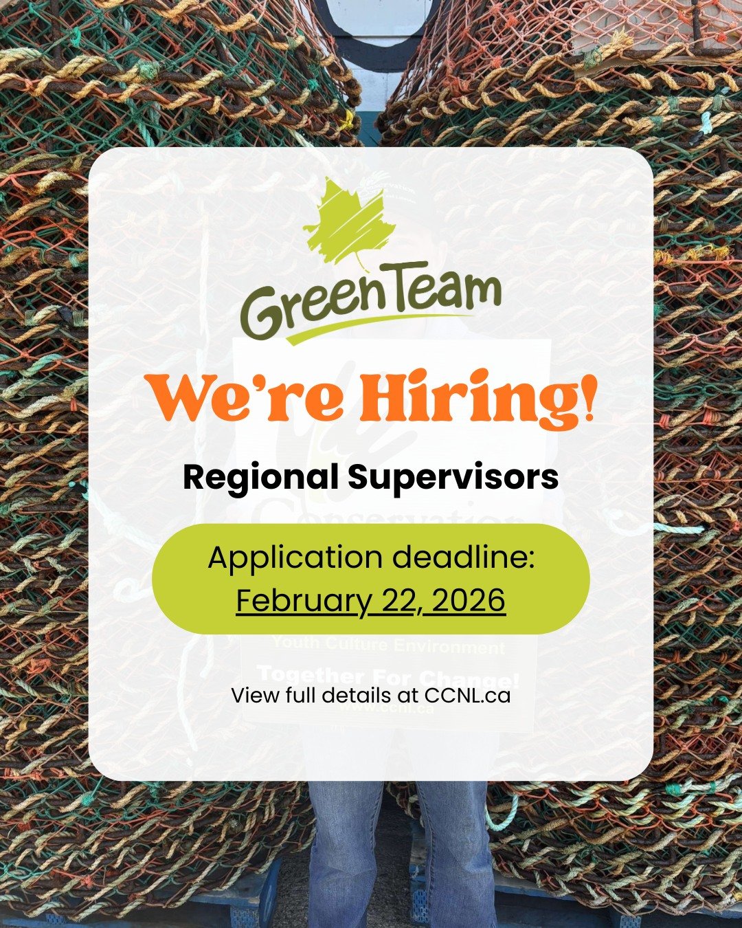 Looking for an opportunity to work with amazing youth across the province? 🎉

Join us as a Regional Supervisor this spring and summer and lead our dynamic Green Team Program! This is a fantastic opportunity to work with youth from across the provinc
