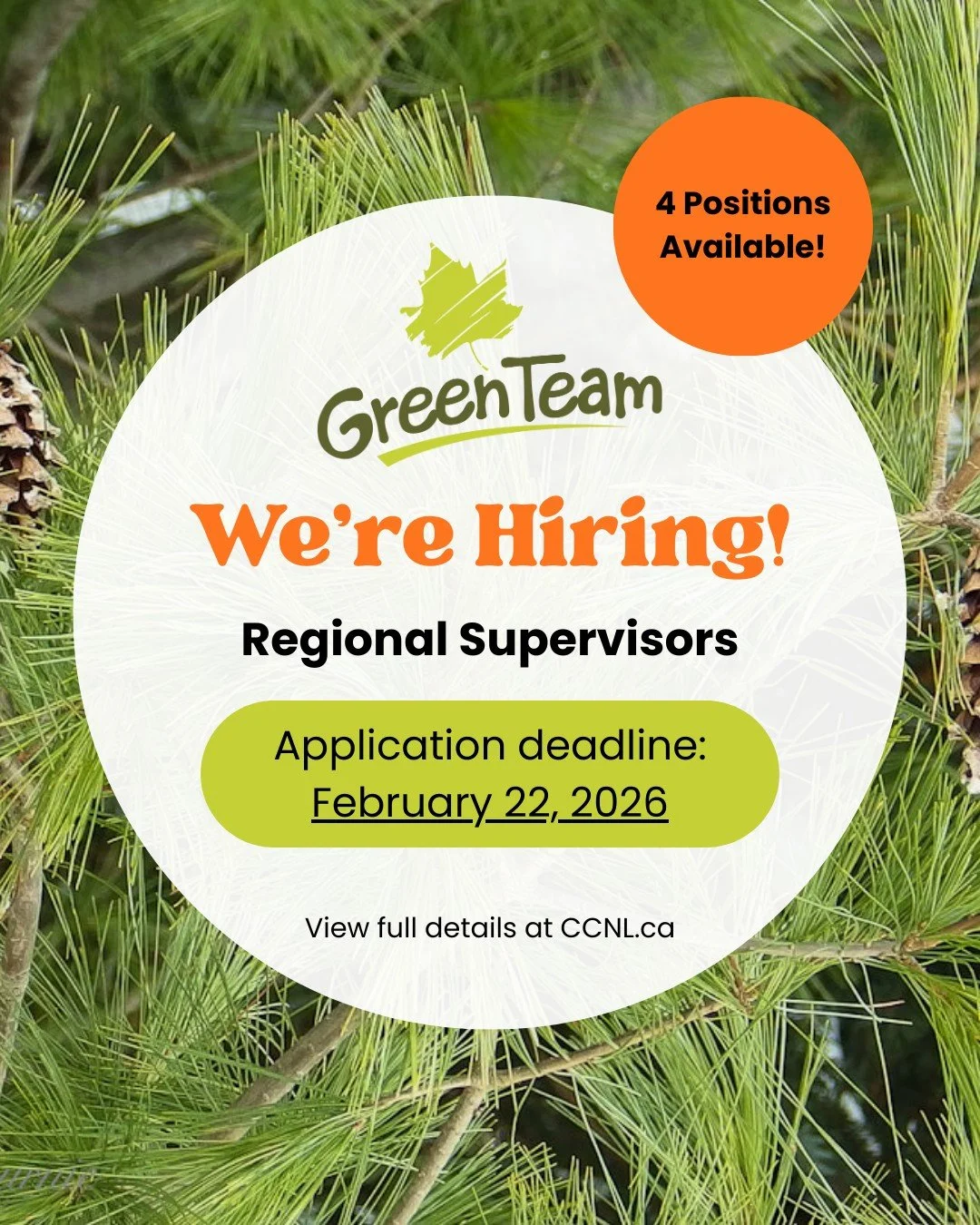 Ready to lead? Apply today!🌎🌱

We&rsquo;re seeking dynamic individuals to coordinate and supervise our summer Green Team program. Develop leadership skills in a mentored environment and lead your teams towards local conservation goals! Check out wh