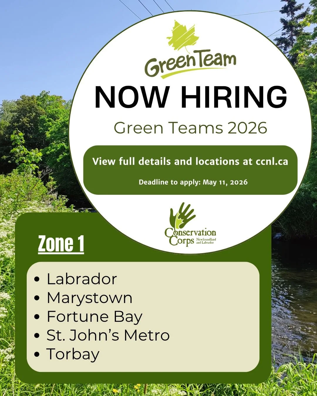 Green Team Season is here! 🌿☀👷

CCNL's Green team program is a paid 8 week employment opportunity that offers meaningful employment and skill development opportunities that focus on local environmental and cultural conservation projects. These proj