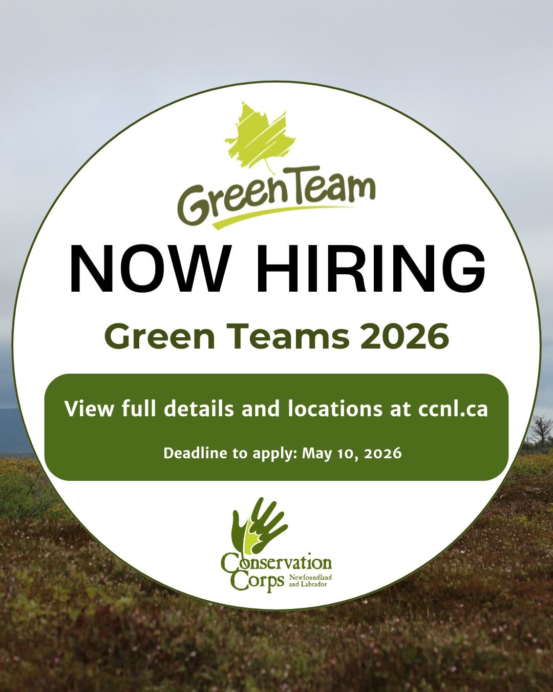 ⏰⏰⏰Are you looking for summer employment?  We're now hiring our 2026 Green Teams. This is a paid 8 week summer employment experience that focuses on providing young people with meaningful employment while helping our communities and partners reach th