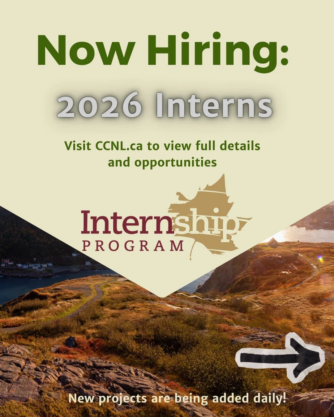 2026 internships are rolling in!☀ We have some great projects this year. Join The Salmonid Association of Eastern Newfoundland  as a Watershed Management Project Coordinator,  The town of Fogo Island as a Climate Action Implementation Intern, CPAWS-N
