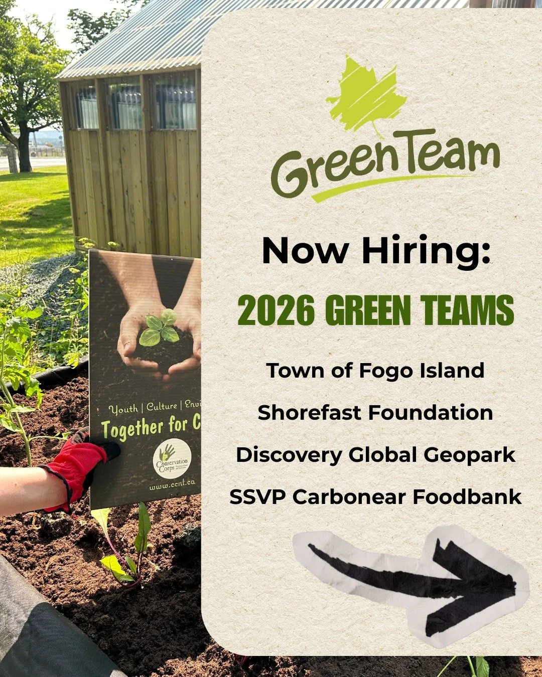 We are happy to share that we are still accepting applications for a few of our Green Teams this summer! Visit our website at https://www.ccnl.ca/employment/job-opportunities to view full details about each opportunity!

Application deadline is exten