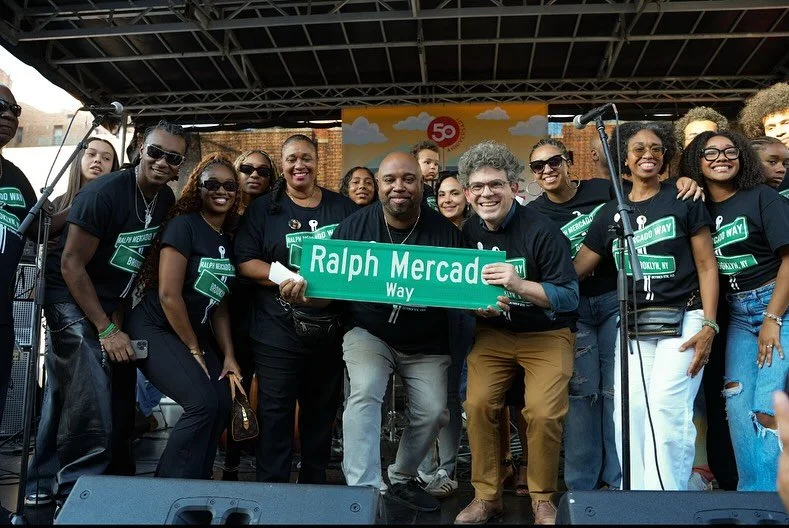 We renamed Pacific St & Boerum Pl for Ralph Mercado! A  Brooklyn born global force in Latin music. He was the man behind the music - managing legends like Celia Cruz & Tito Puente and bringing salsa to the world.