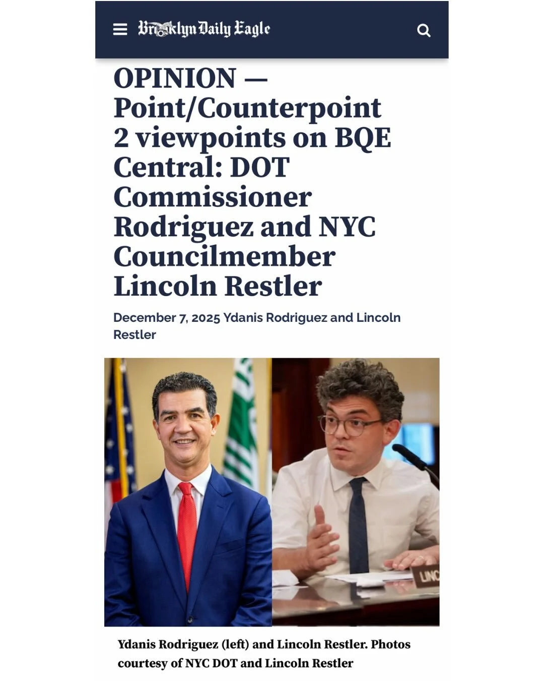 Read my op-ed in the @bkeagle about the four lost years where the Adams administration failed to make progress on fixing the BQE. They tossed aside a fully funded plan to extend the Triple Cantilever&rsquo;s lifespan.

Our communities can&rsquo;t aff