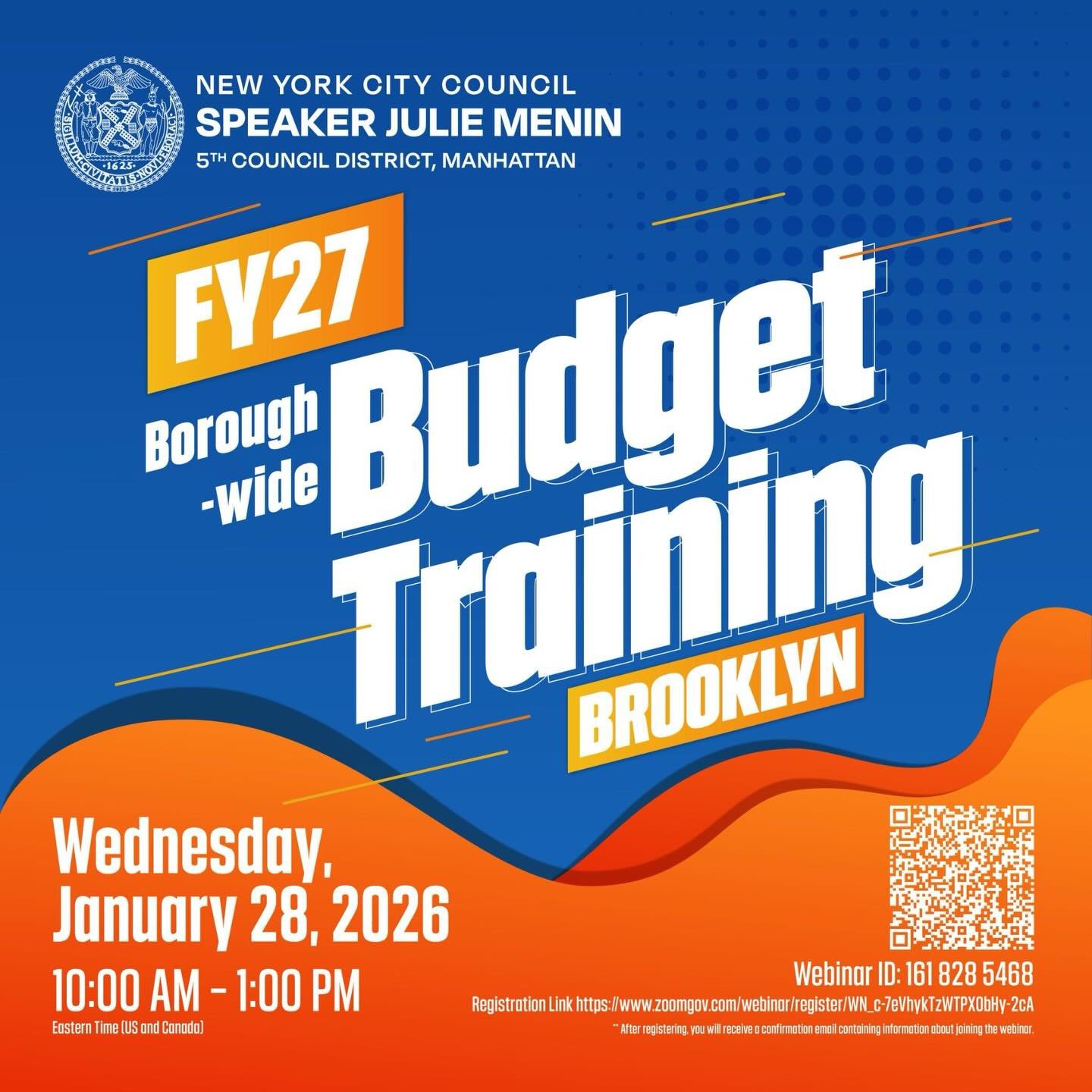 If your non-profit organization has questions about the Council funding process, join the Council&rsquo;s virtual workshop next Wednesday 1/28 at 10am. The workshop will cover the funding application, the contracting process, and capital requests. RS