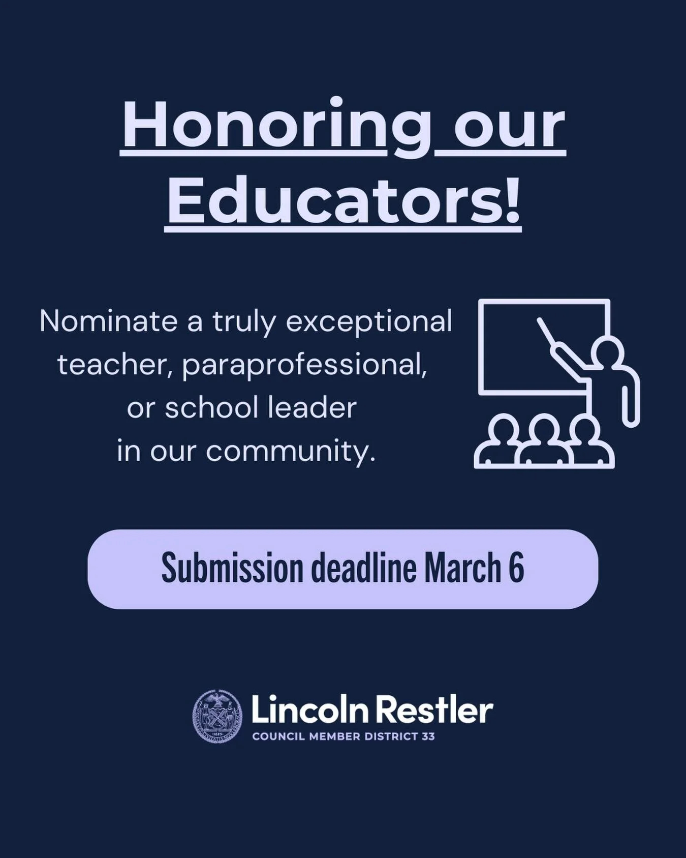 This spring, we&rsquo;re honoring the incredible teachers, paraprofessionals, and school leaders who go above and beyond.

If someone has made a meaningful difference for you, your child, or school community, please nominate them!&nbsp; Link in bio.