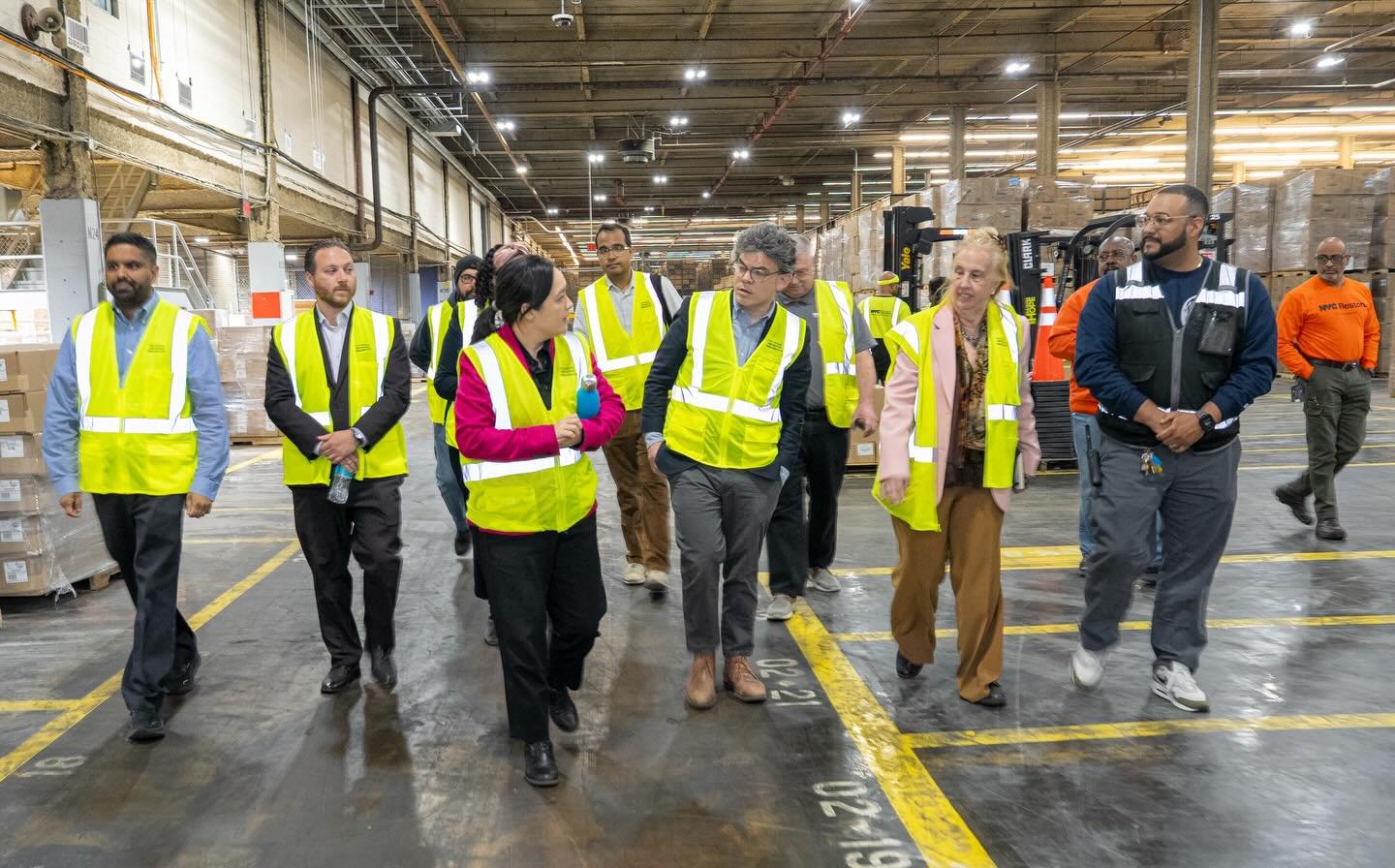 Thanks to Commissioner Kitasei and her excellent staff for their tour of @nycdcas sprawling storage facility in Queens for the great @galeabrewer and me. The warehouse basically serves as the City&rsquo;s storage unit &ndash; it&rsquo;s where we stor
