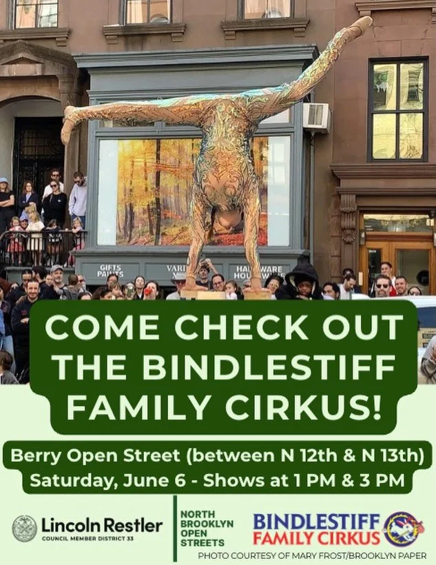 Come check out the Bindlestiff Family Cirkus at the Berry Open Street on Saturday, June 6! I can attest, they&rsquo;re incredible. Shows at 1PM and 3PM between N 12th and N 13th.