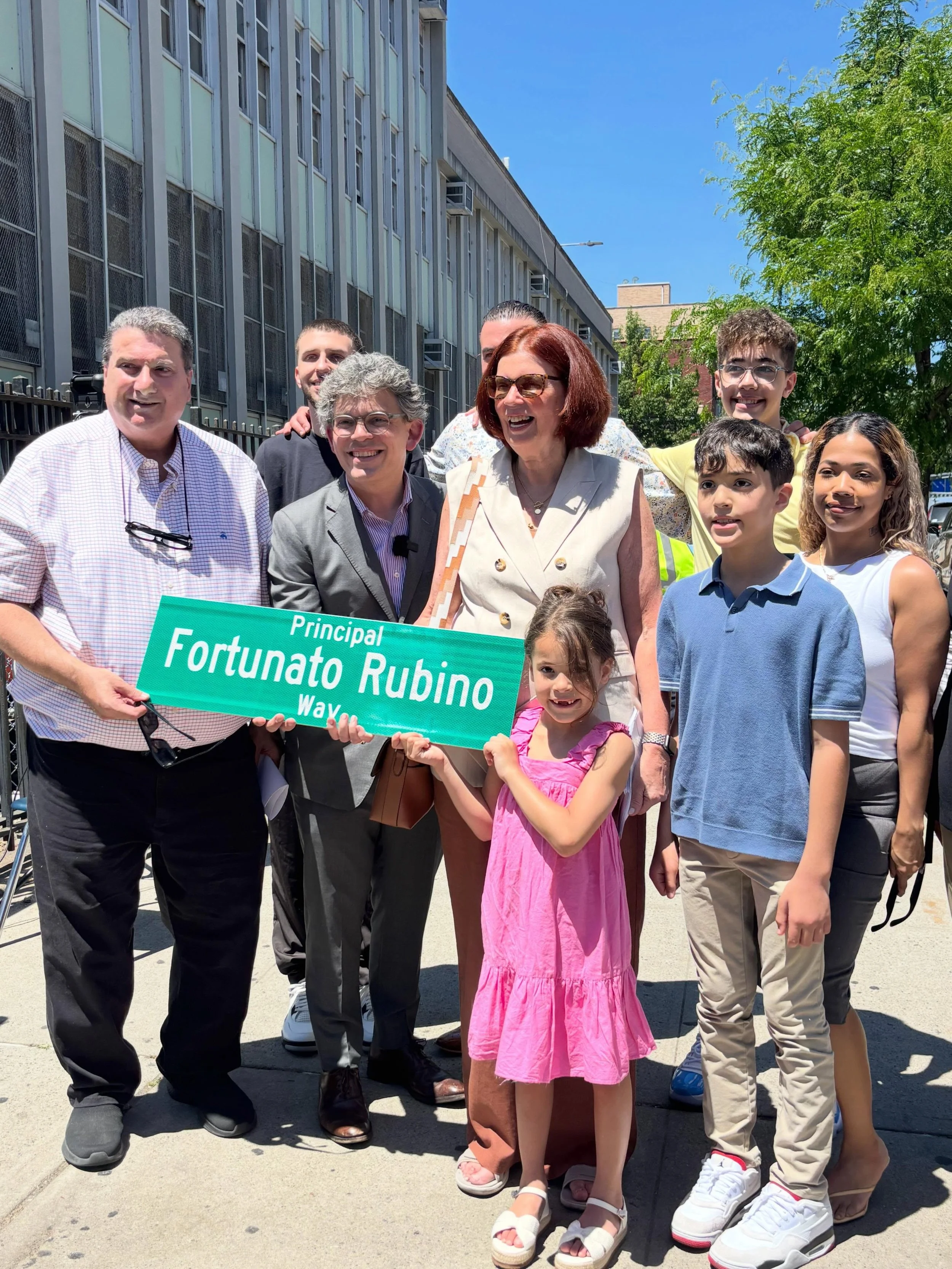 I&rsquo;m very proud we honored beloved IS 318 Principal and D14 Superintendent Freddy (Fortunato) Rubino, who was tragically taken from us in 2012. We co-named Walton St and Throop outside IS 318. Fred was Greenpoint through and through and will alw