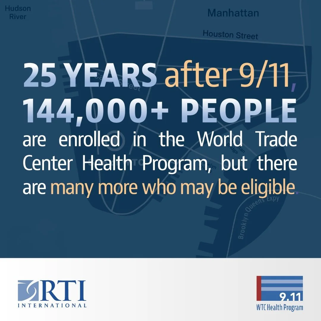Did you live, work, or go to school in Lower Manhattan or nearby on or after 9/11? You may be eligible for the World Trade Center Health Program.

Join a free webinar on Oct. 14 at 4PM to learn about benefits, eligibility &amp; how to apply. Register