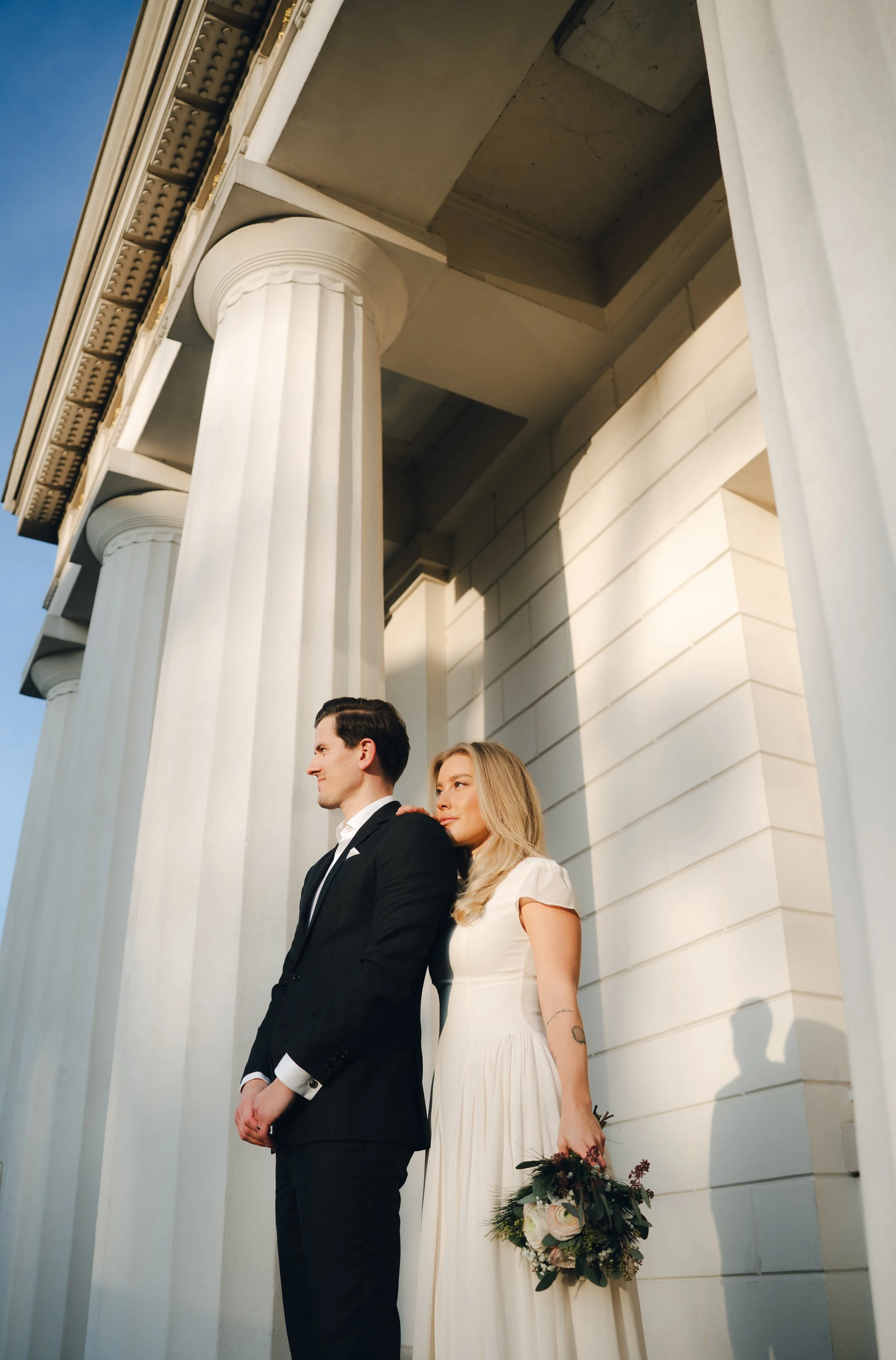 Editorial bridal portrait photographed in a timeless and modern style, ideal for destination weddings in Sicily.